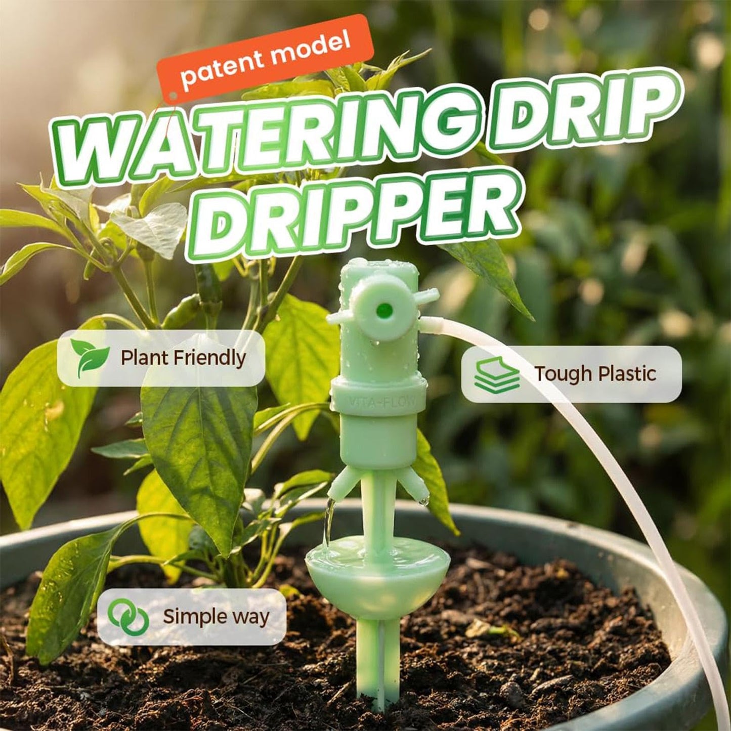 Automatic Plant Waterer Indoor | Irrigation Dripper - Adjustable Indoor Plant Watering Devices,for Outdoor Garden Home Flower Vacation Planter
