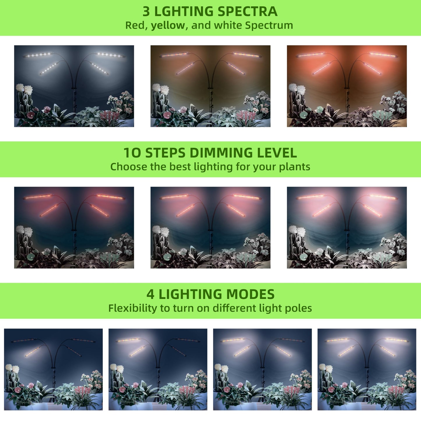 Grow Lights with Stand for Indoor Plants
