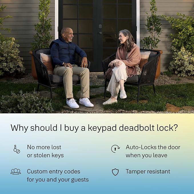 Yale Security Keyless Entry Keypad Deadbolt - Unlock Using Your Entry Code - No app or connectivity - Black Suede