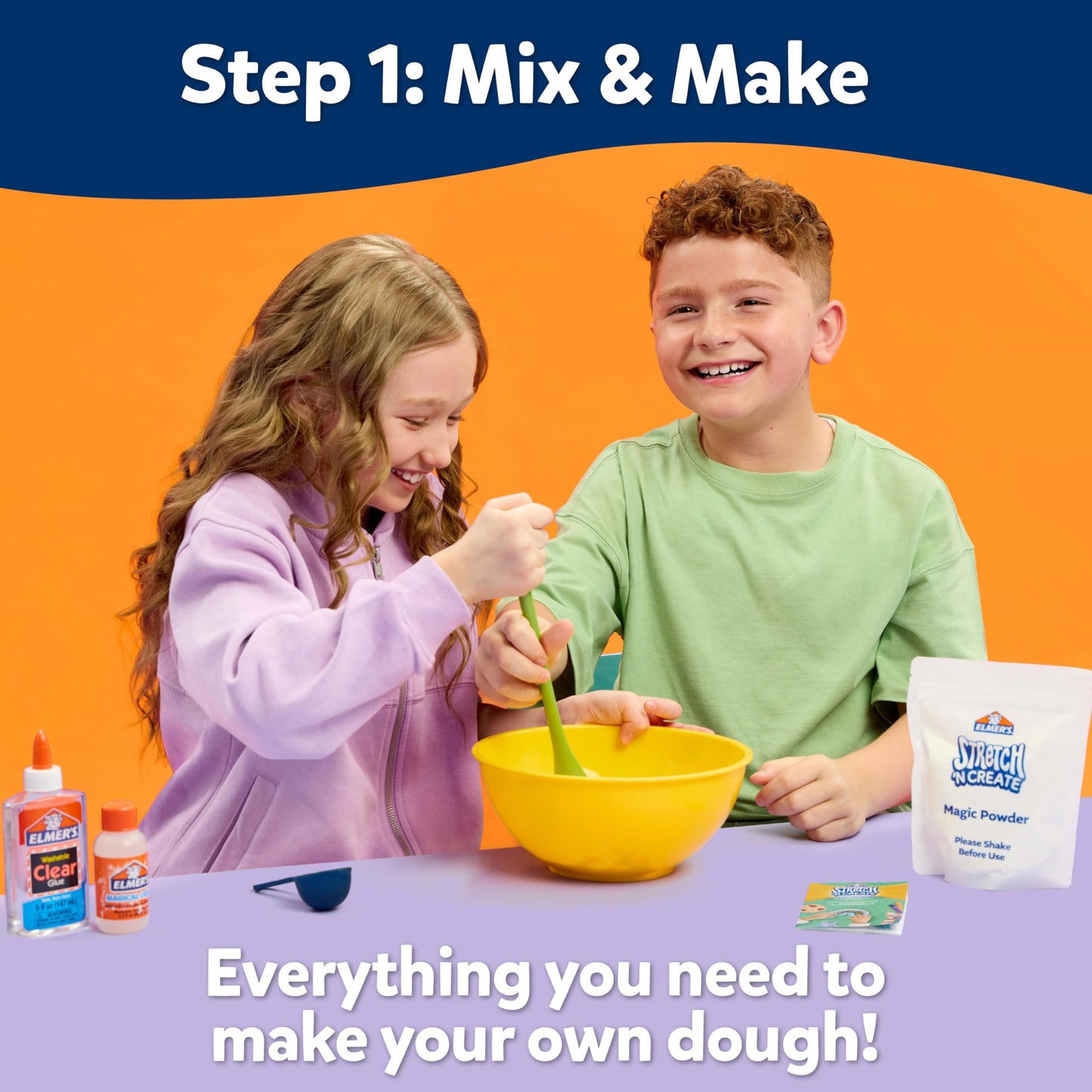 Elmer’s Stretch 'N Create Dough Kit, 3 Ways to Play, Personalization Kit, 16 Piece Kit - Kids Activity, Creative Fun, Arts & Crafts