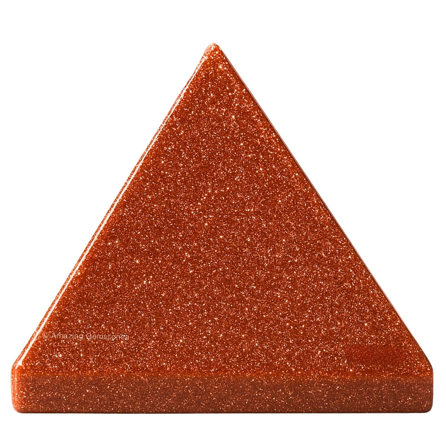 Amazing Gemstone Red Goldstone Pyramid Crystal Healing Stones - 1.5" Great Pyramid Figurine of Natural Stone Pyramid for Meditation, Reiki, Chakra Balancing and Crystal Pyramids Grid