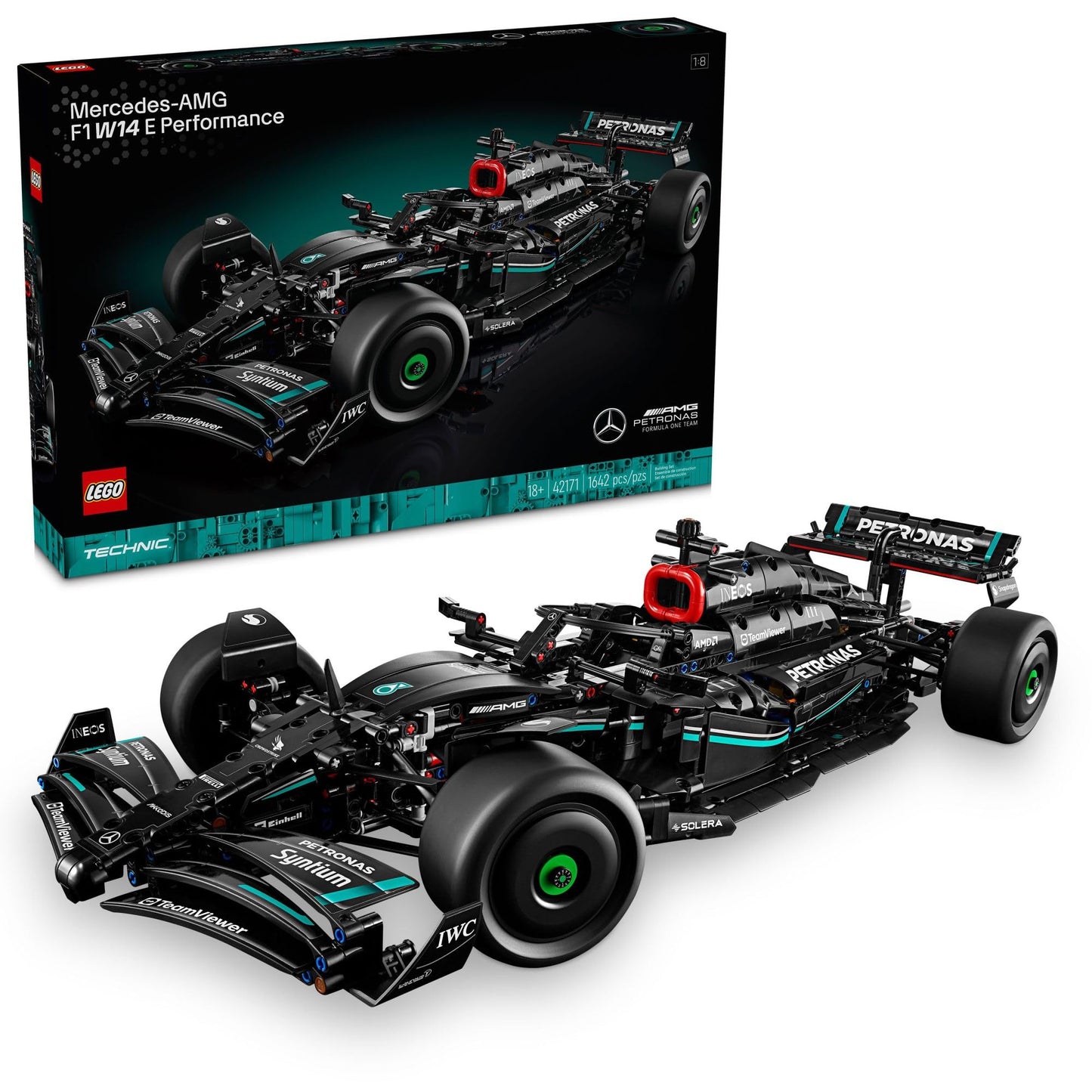 LEGO Technic Mercedes-AMG F1 W14 E Performance Model Car Kits - Formula 1 Building Sets for Adults, Ages 18+ - Gift for Birthdays - Race Car with Realistic Details - 42171