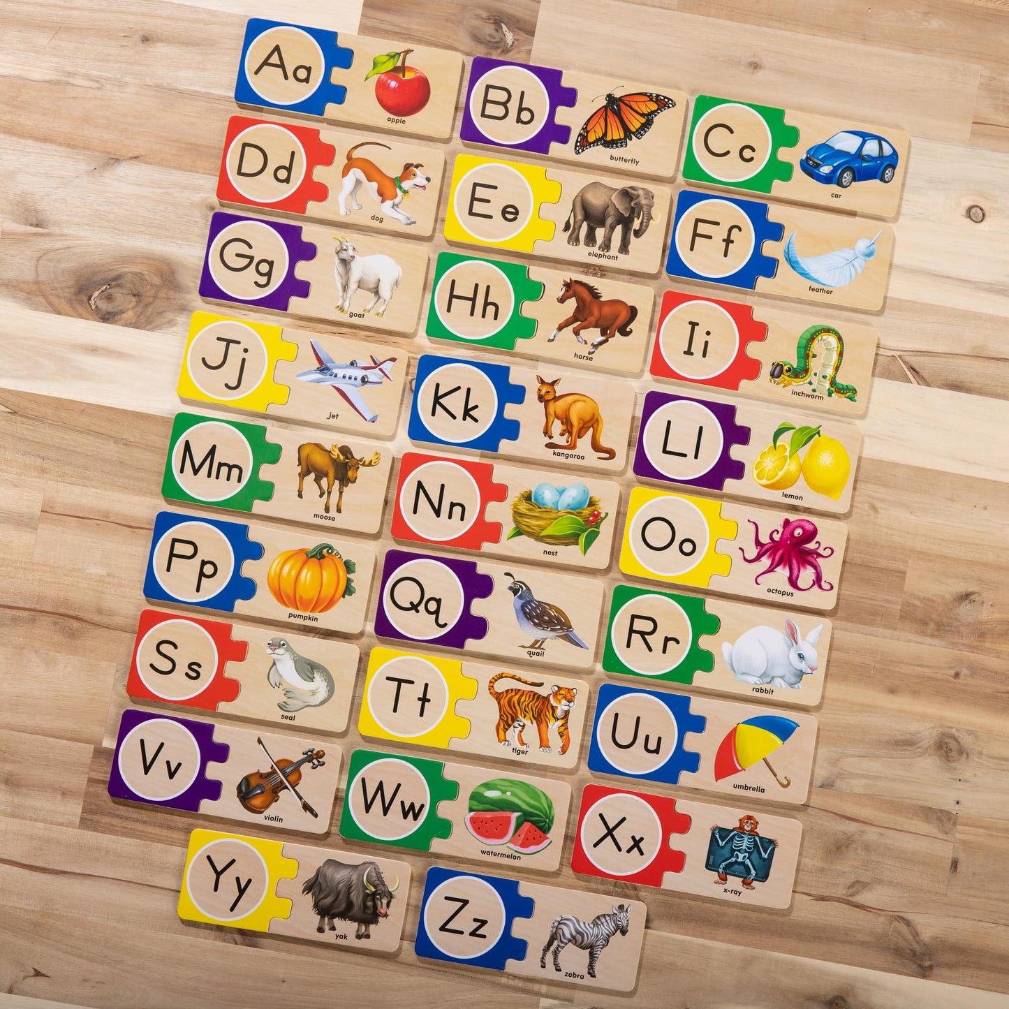 Melissa & Doug Self-Correcting Alphabet Wooden Puzzles with Storage Box (52 pcs) ABC Puzzles, Wooden Alphabet Puzzle for Kids Ages 4+