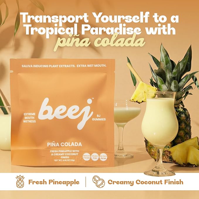 BJ Gummies, by BEEJ. Oral Sex Candy for Couples. (Piña Colada)