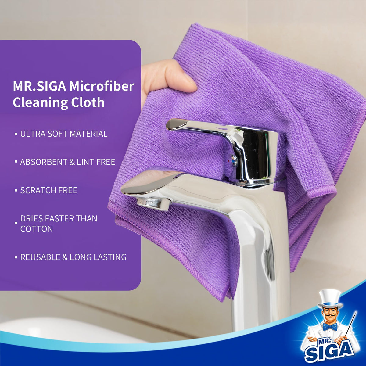 Microfiber Cleaning Cloths (12 Count)