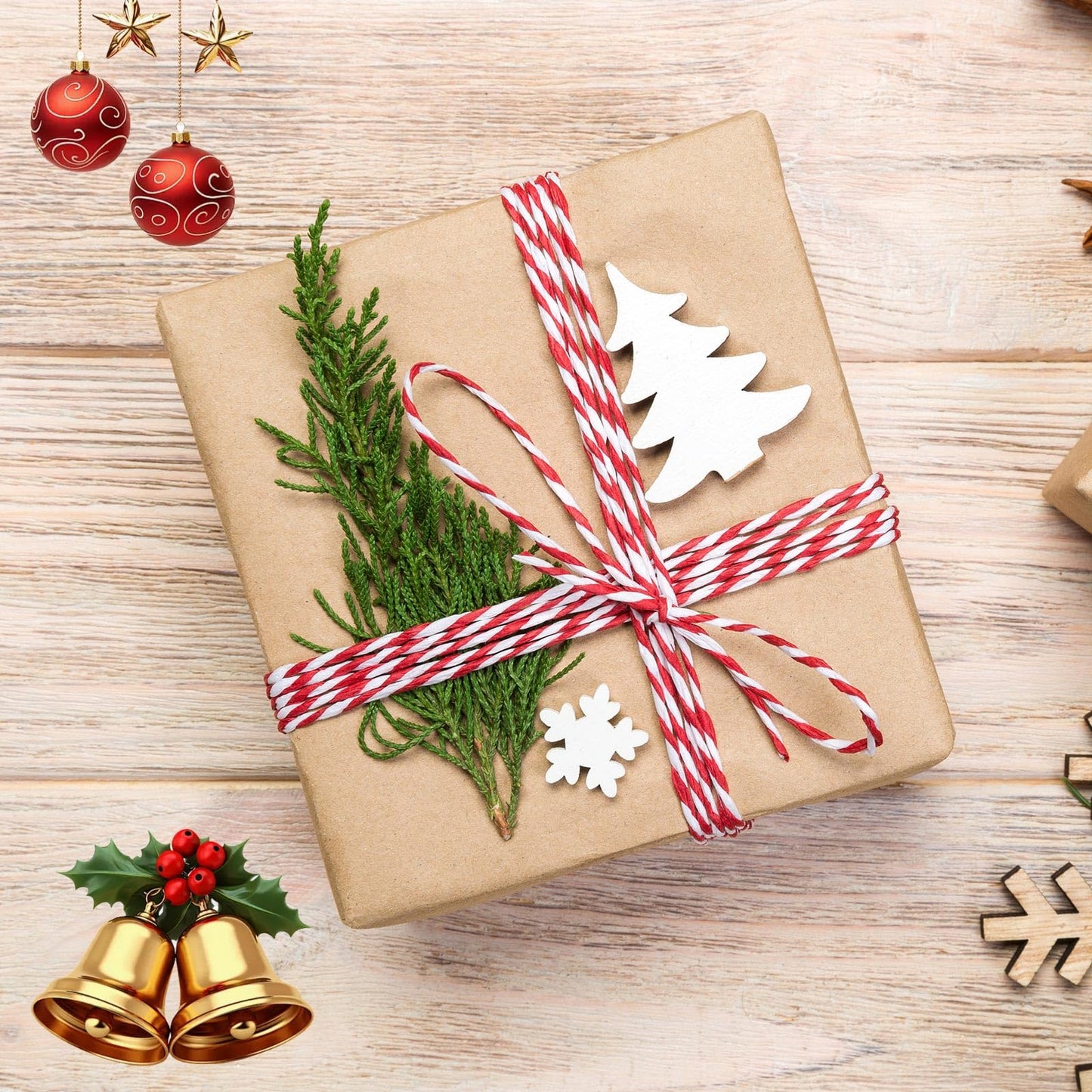 Jtoder Real Pressed Pine Leaves Branches for Christmas Crafts, Natural Dried Botanicals for Resin Ornaments, Wreath Making, Scrapbooking, Festive DIY Home Decor
