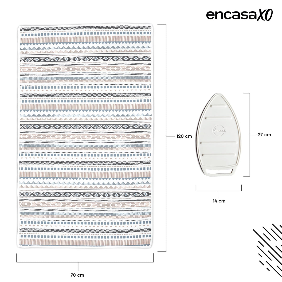 Ironing Mat Heat Resistant Pad 48"x28" Aztec