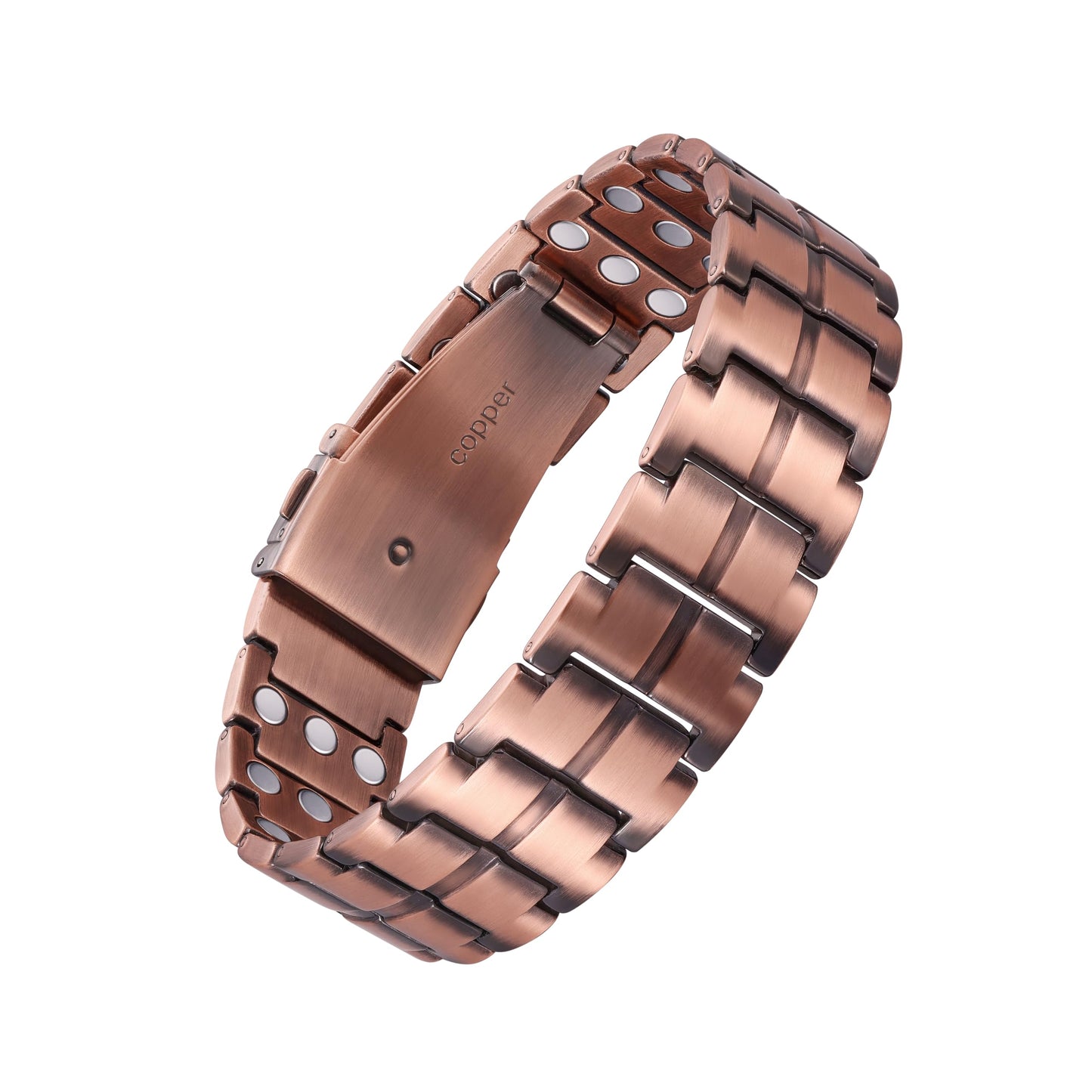 Jecanori 3X Strength Copper Magnetic Bracelet for Men,Pure Copper Bracelet Included Adjustable Sizing Tool
