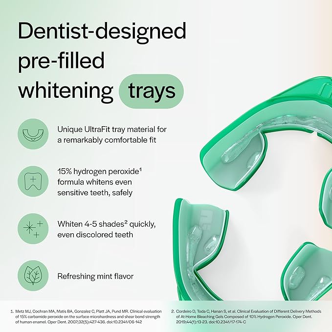 Opalescence Whitening Bundle - Opalescence Go 15% Hydrogen Peroxide Prefilled Whitening Trays and Whitening Toothpaste - Mint Flavor 5194-5166