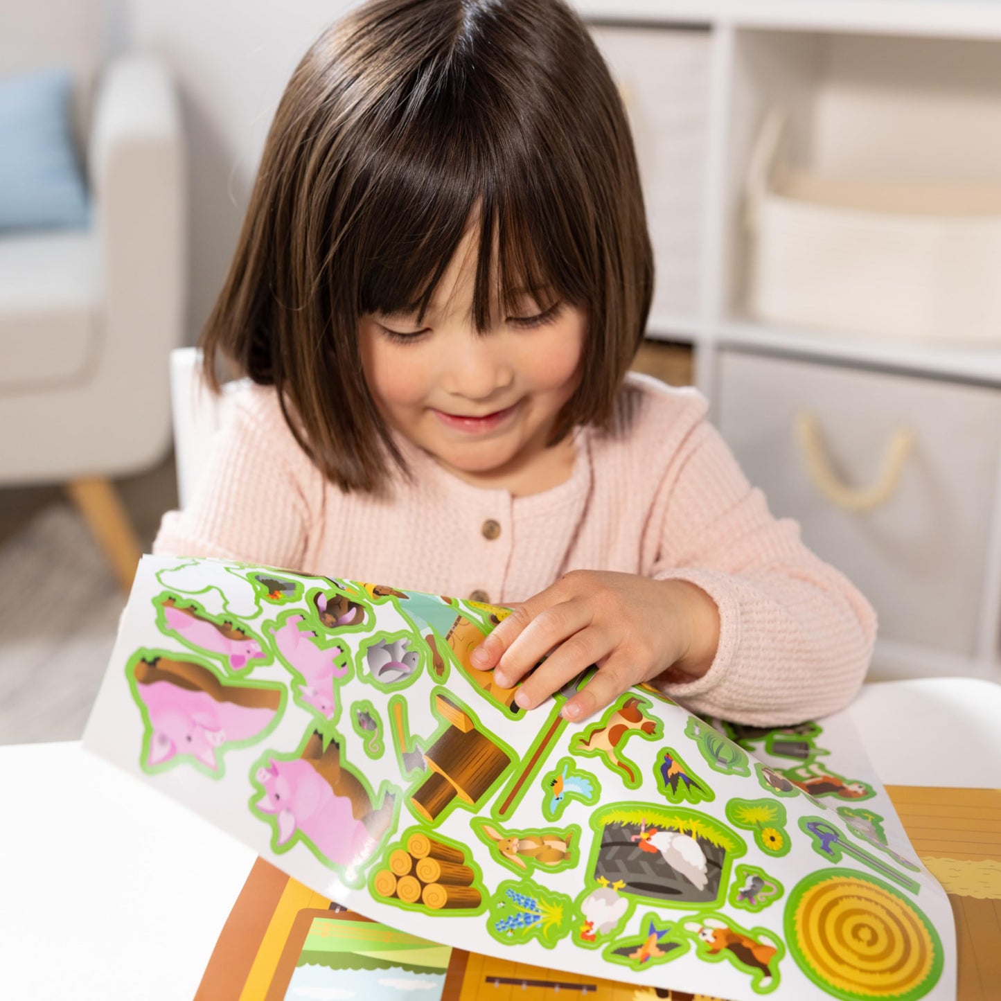 Melissa & Doug Reusable Sticker Pad Bundle - Jungle, Farm & Under The Sea