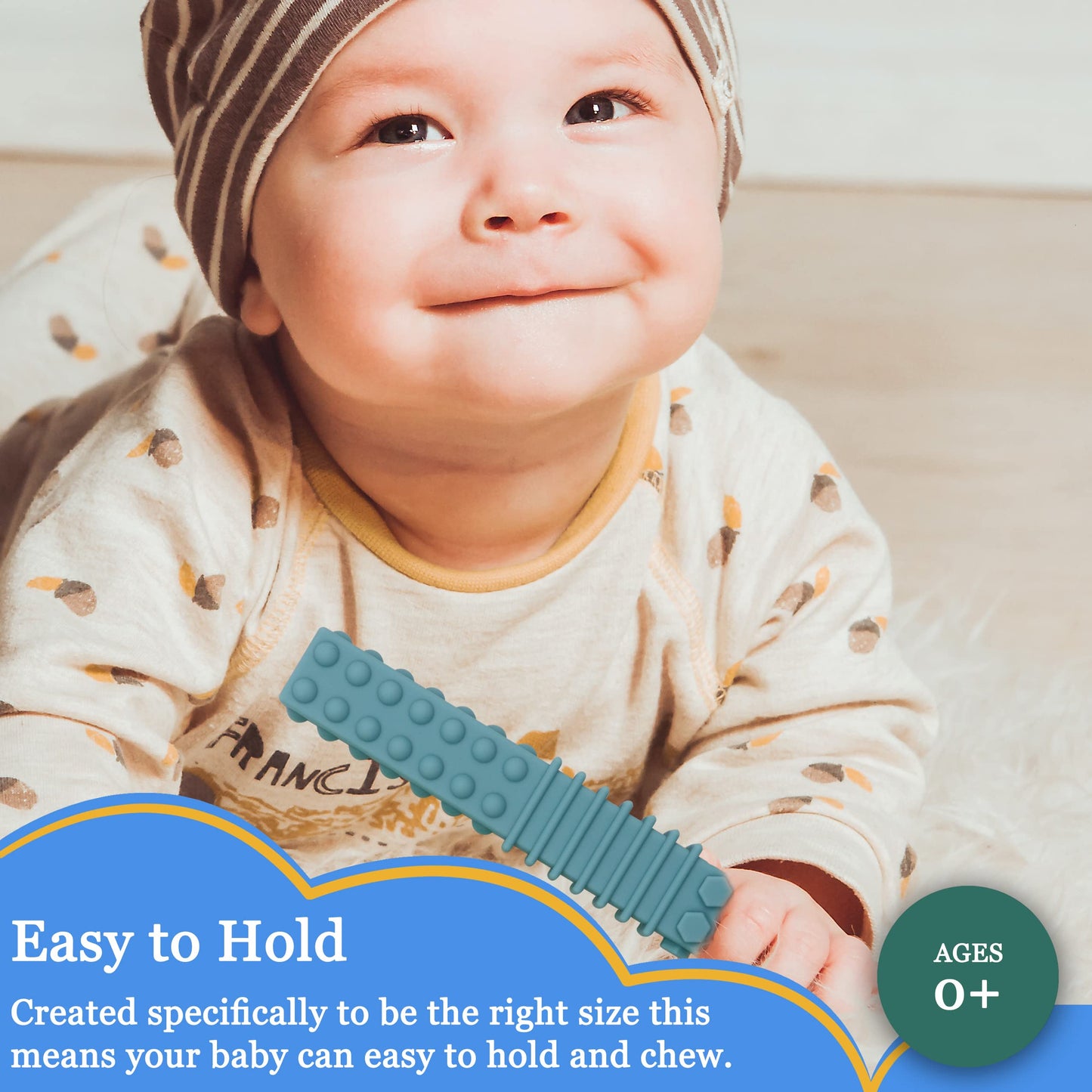 Sensory Chewy Toys for Autistic Children, 5 Pack Chew Sticks for Kids with Autism, ADHD, SPD, Chewies with Special Needs, Silicone Tubes Teething Toys for Babies