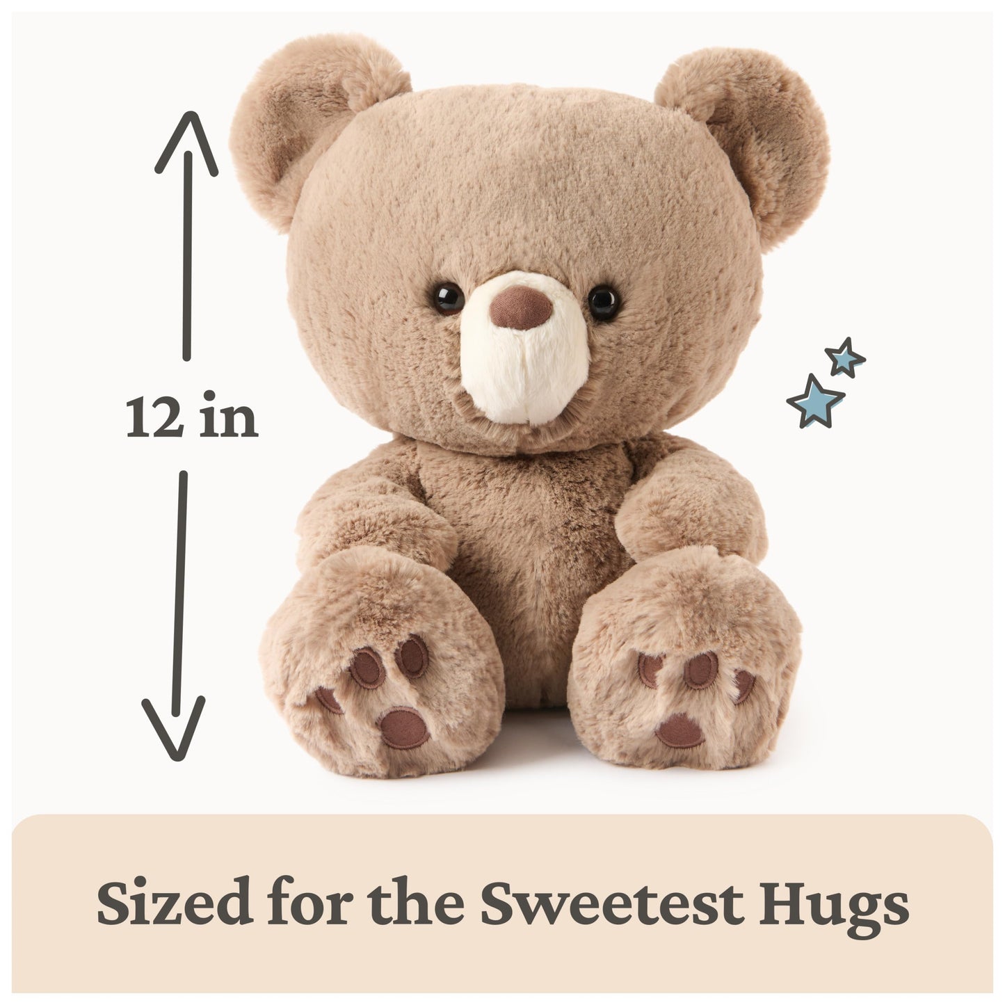 GUND Forever Friends: Kai Teddy Bear Plush Toy, As Seen on The View, Premium Stuffed Animal for Ages 0 and Up, Taupe, 12”