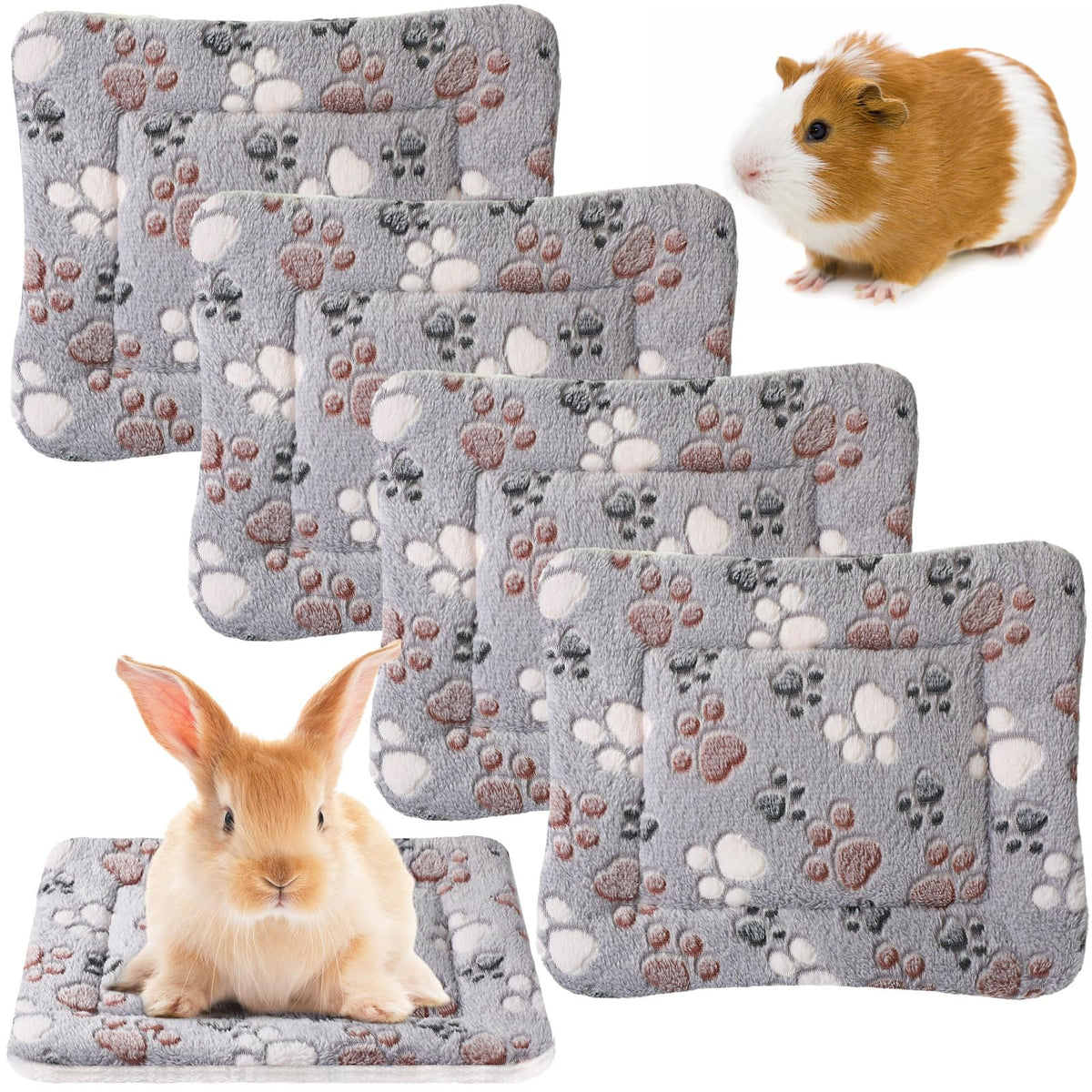Tuanse 4 Pack Soft Pet Bed Mat Small Dog Crate Fleece