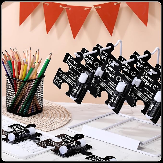 30 Pack Christmas Employee Appreciation Gift Lip Balms Bulk Staff Teacher Team Volunteer Thank You Gift Thanksgiving Christmas Appreciation Party Favor for Women Men(Never Forget,Black)