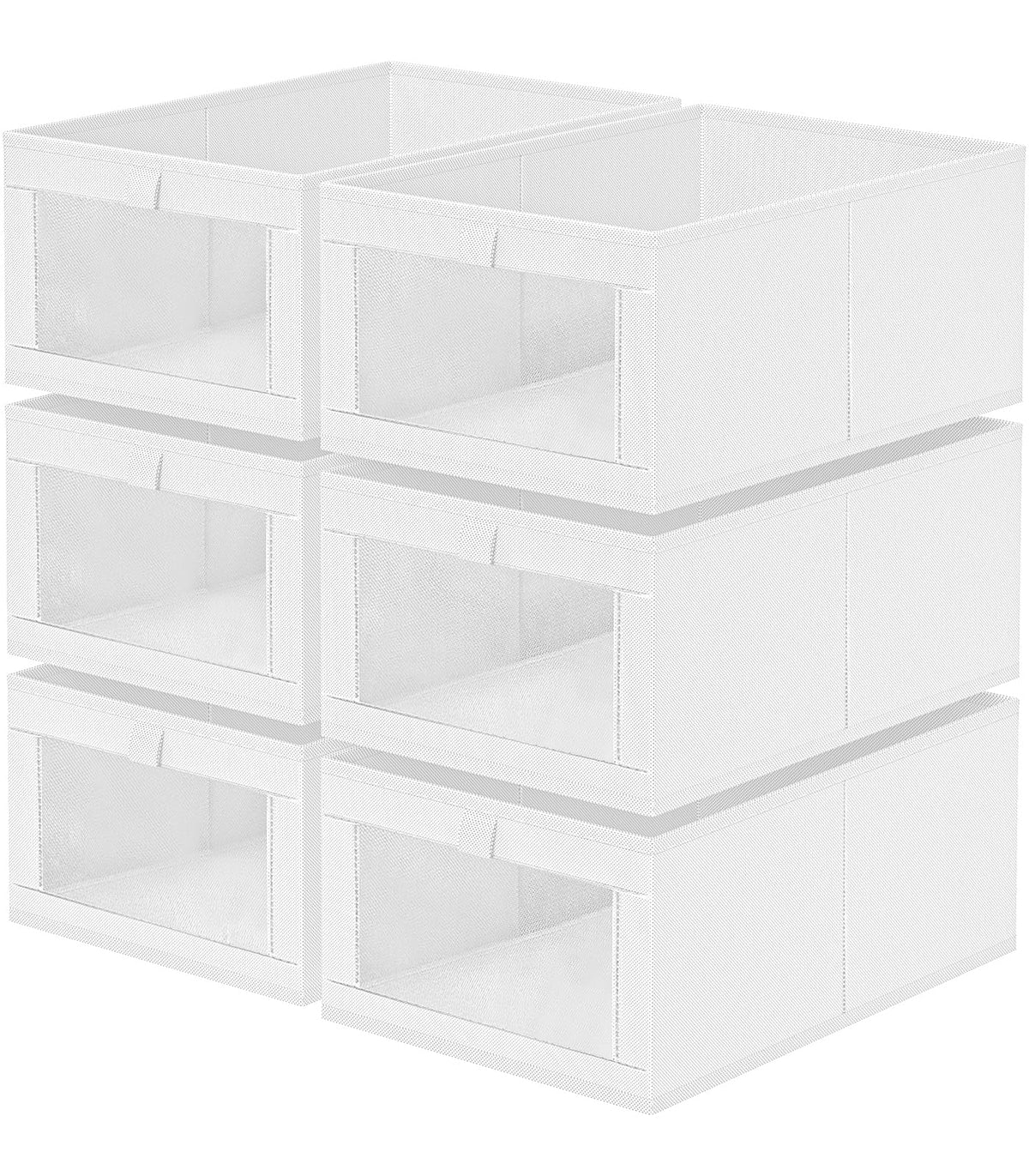 6 Pack Linen Closet Organizers and Storage (6 Count)