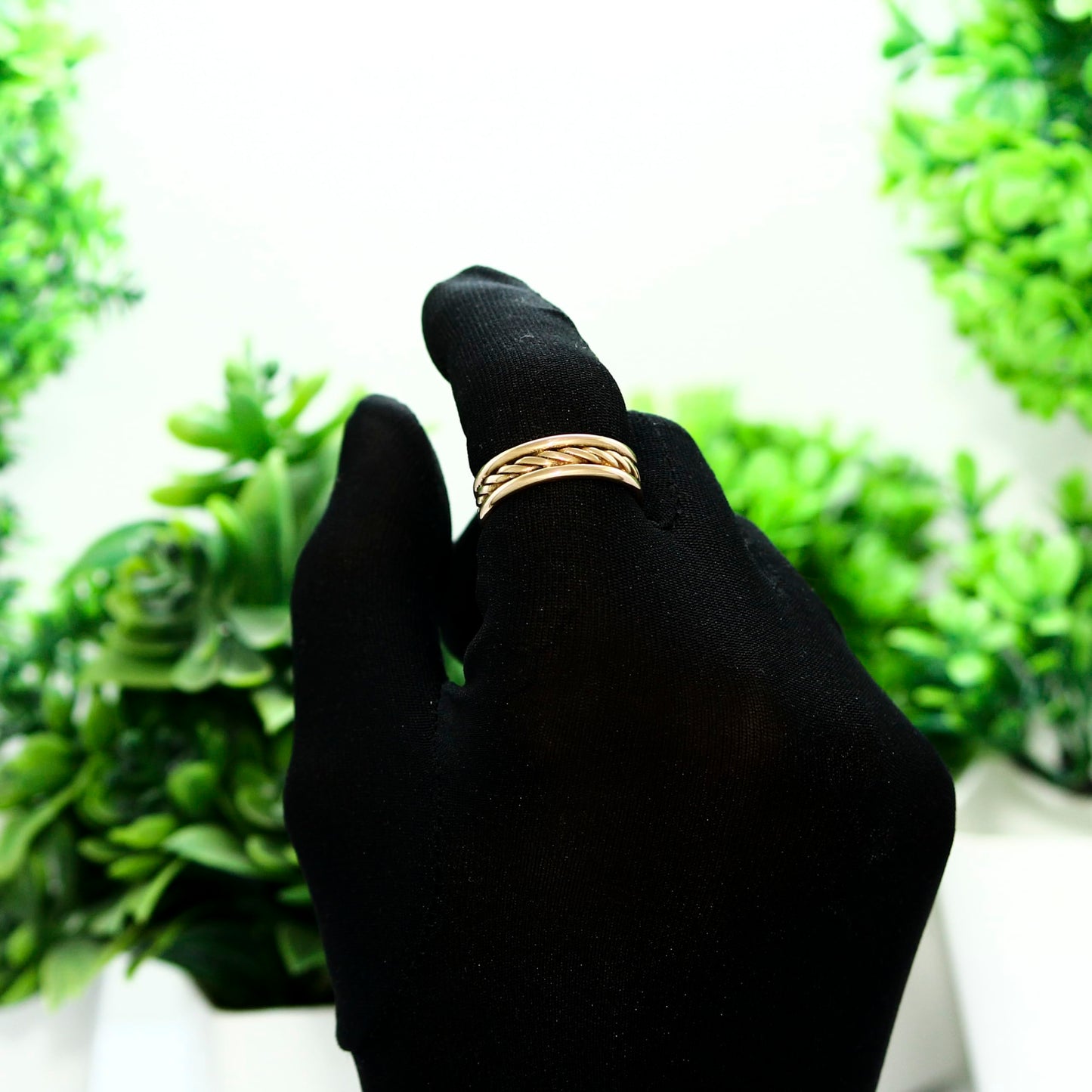 Krishnaa Jewels Pure Copper Classic HandCrafted Band Ring Gift Jewelry for Men and Women (6)