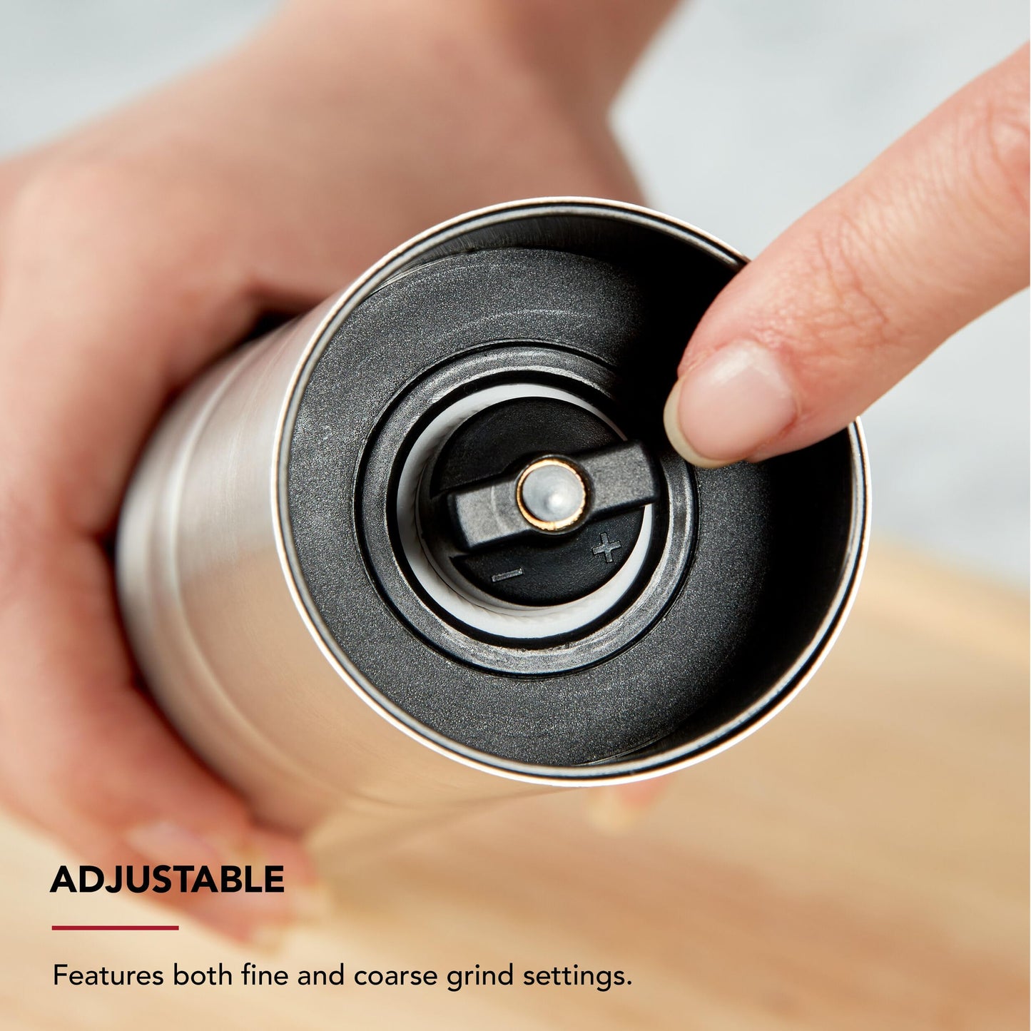 KitchenAid Stainless Steel Filled Salt Grinder, 8 Inch