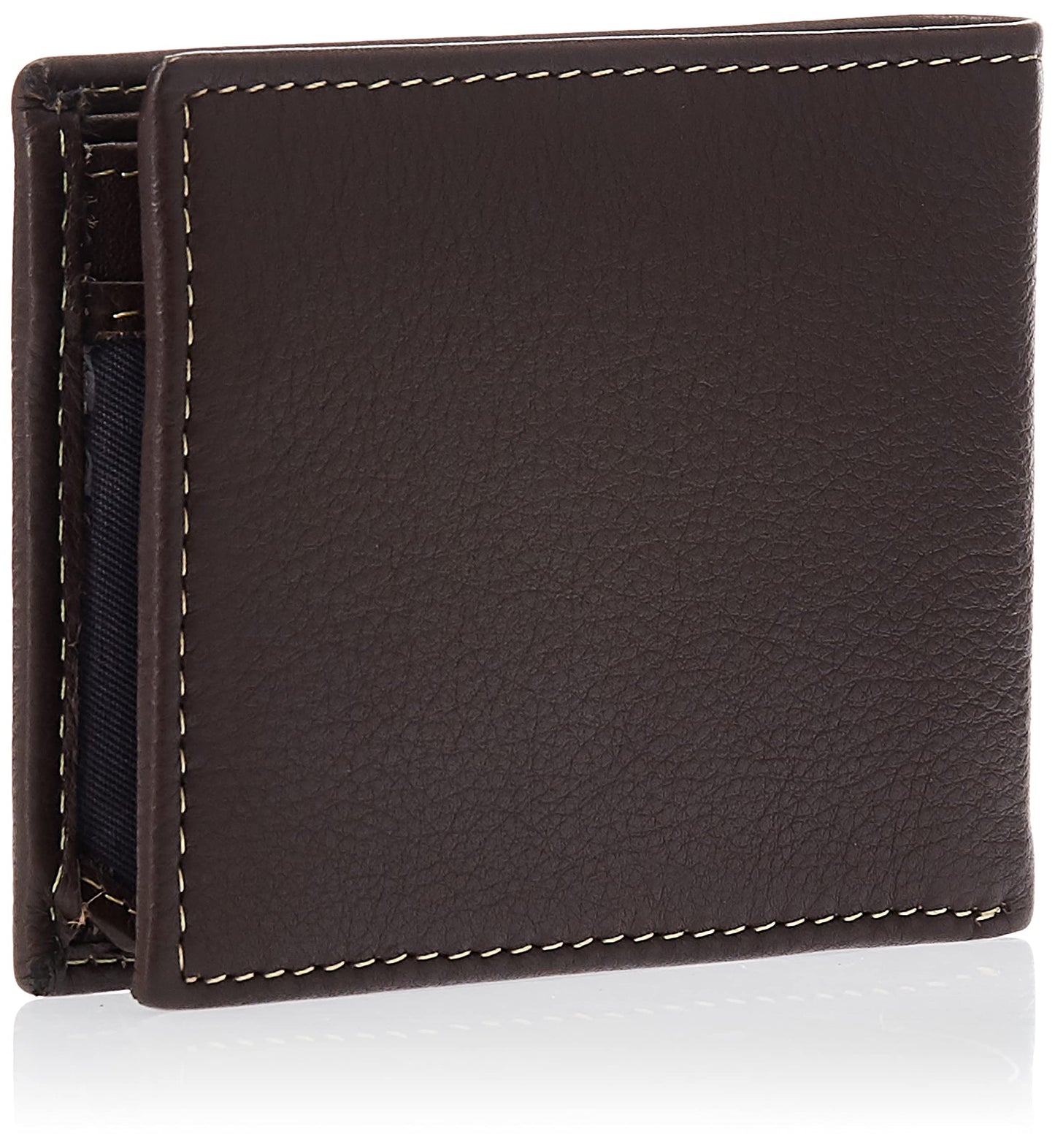 Timberland Men's Wellington Leather Rfid Bifold Commuter Security Wallet, brown, One Size