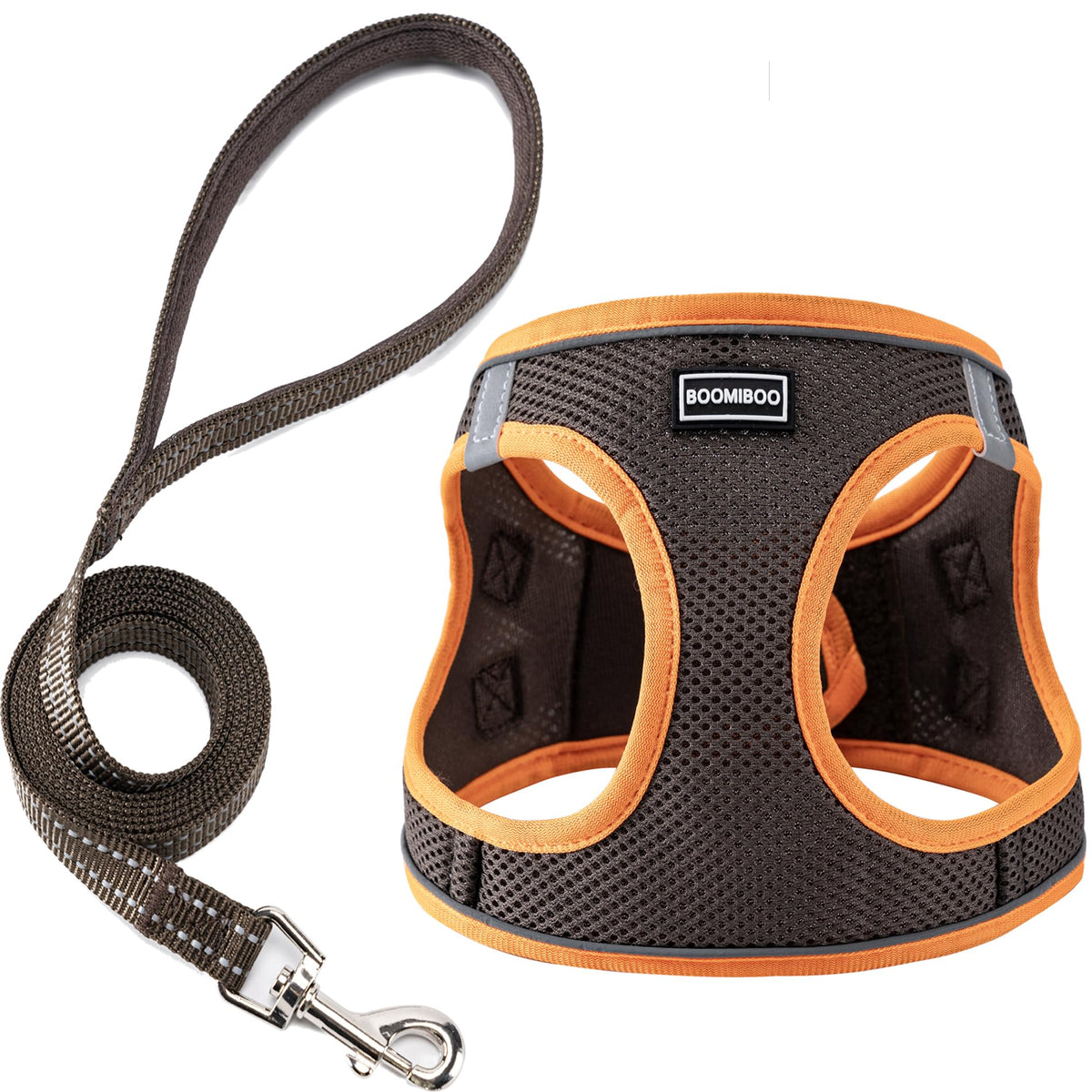 Dog Harness with Leash Set, Step-in Adjustable Puppy Pet Vest, Green XL