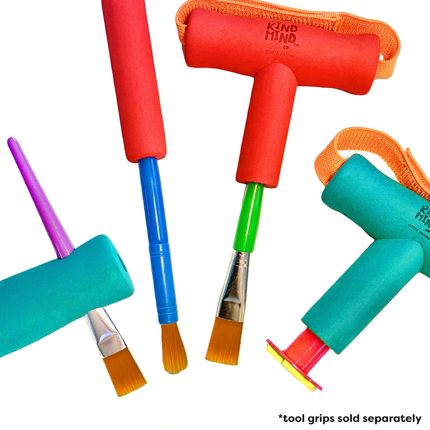 Creative Accessories Set - The Kind Mind Company™ Adaptive Art, Accessibility Aid for Kids & Adults, for Painting, Drawing, Arts & Crafts - 9 pcs