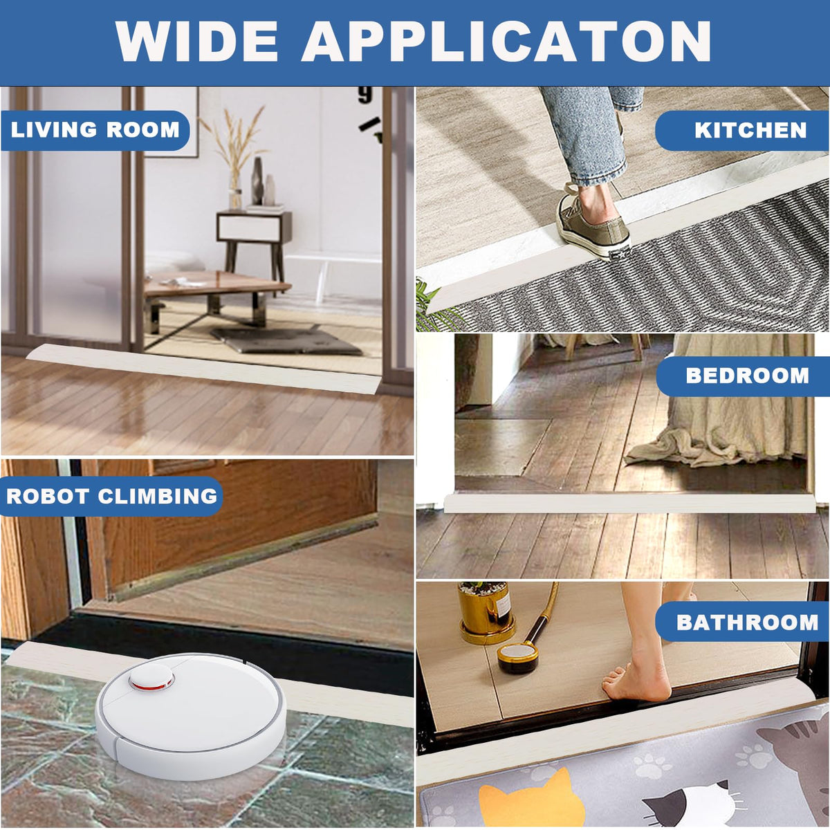 Vinyl Floor Transition Strip Self Adhesive Door Threshold Strip