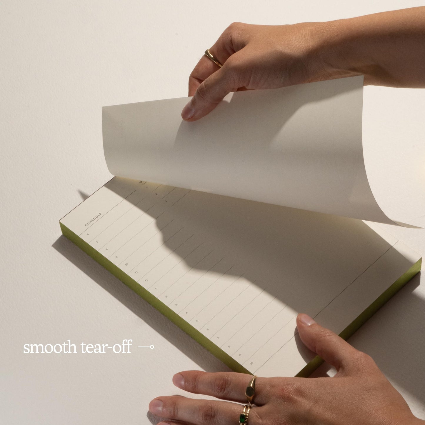 Daily To-Do List Notepad – Desk Pad for Work and Study, Lime, 8.25x5.85 Inches