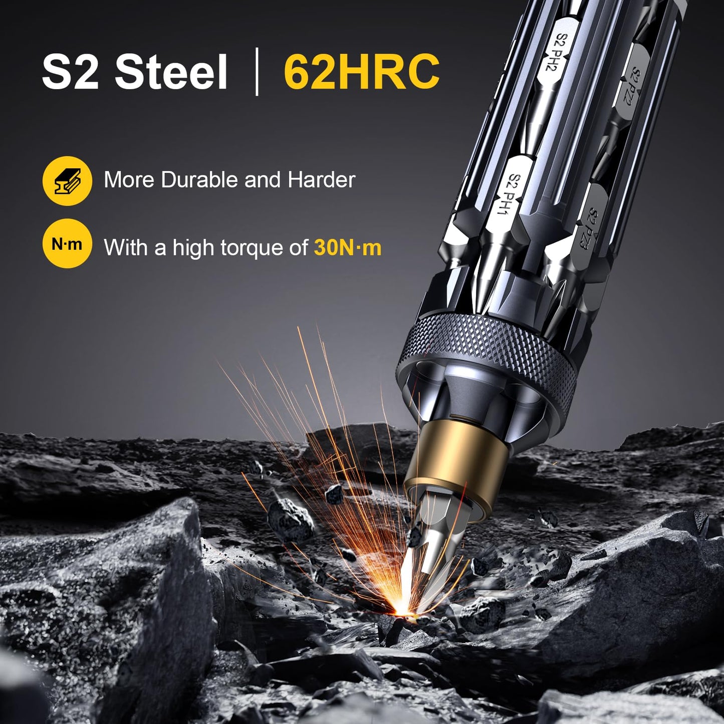 JOREST 19 in 1 Multibit Screwdriver Set, Unique Father Day Gifts for Men, Magnetic Multitool Screwdriver with Torx Hex Phillips Slotted, Repair Tool Kit for Computer Home Furnitures