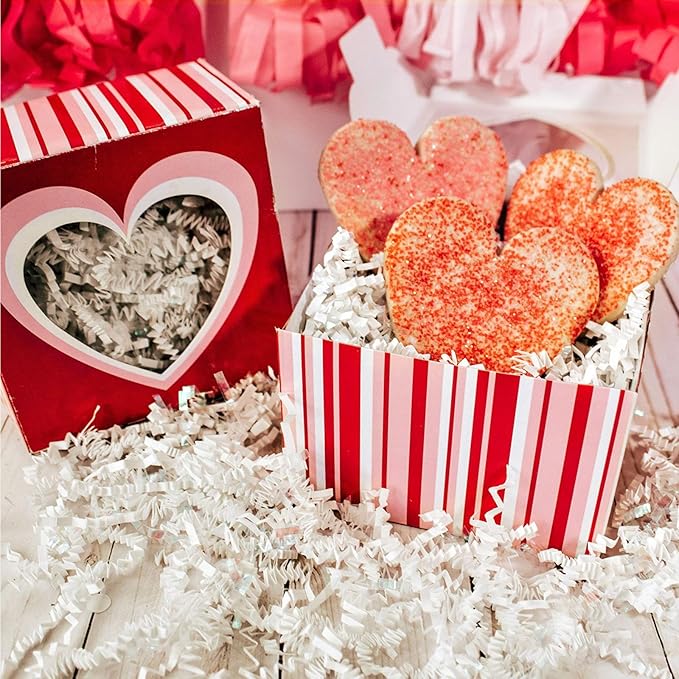 Ivory Crinkle Cut Paper Shred Filler 2LB – Basket Stuffing & Gift Wrap Shredded Paper for Halloween, Thanksgiving, Christmas & Birthdays
