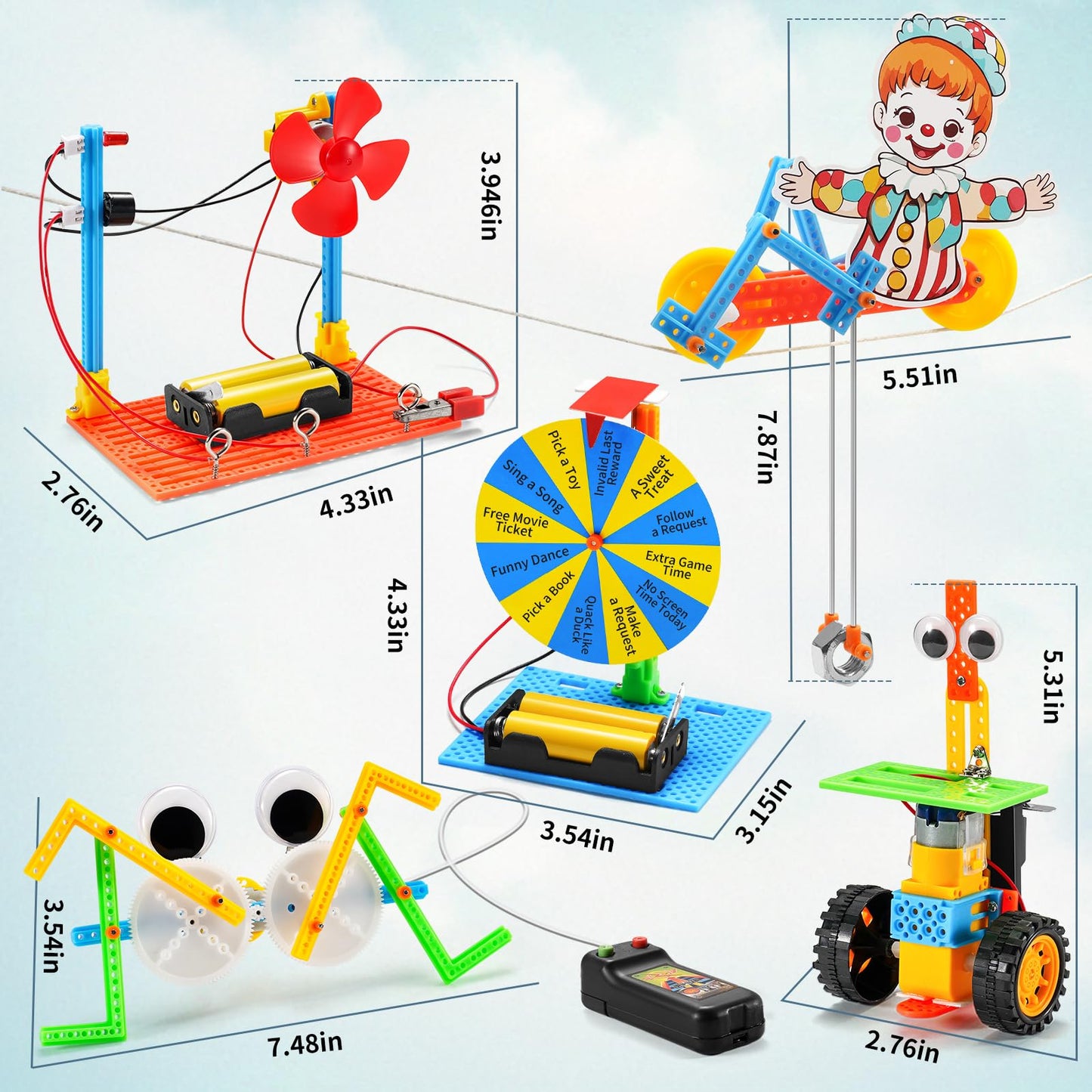 STEM Robotics Kits for Kids Age 8-12, DIY Engineering Crafts Kit Science Robot Building STEM Toys for Boys & Girls Ages 8-13 8-10 8 9 10 12 13 14