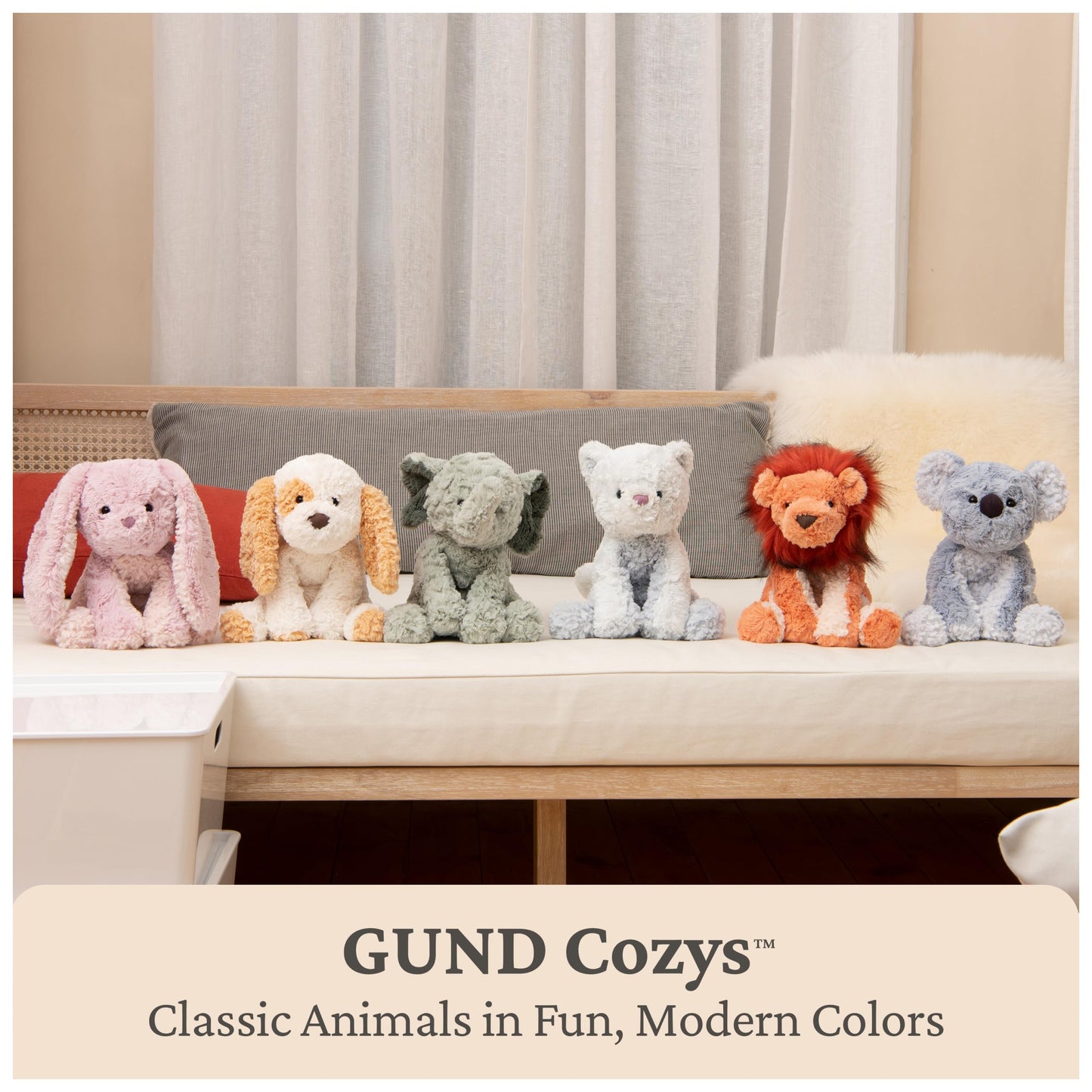 GUND Cozys Collection Puppy Plush, Puppy Dog Stuffed Animal for Ages 0 and Up, Tan/Cream, 10"