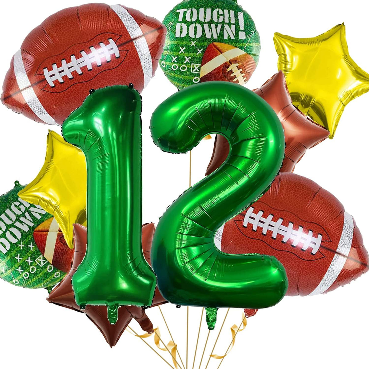 Football Balloons Set Football Birthday Party Decorations Football Touchdown Sports Theme Birthday Party Decoration, Tailgate Game Day Football Theme Supplies Birthday Party Decorations