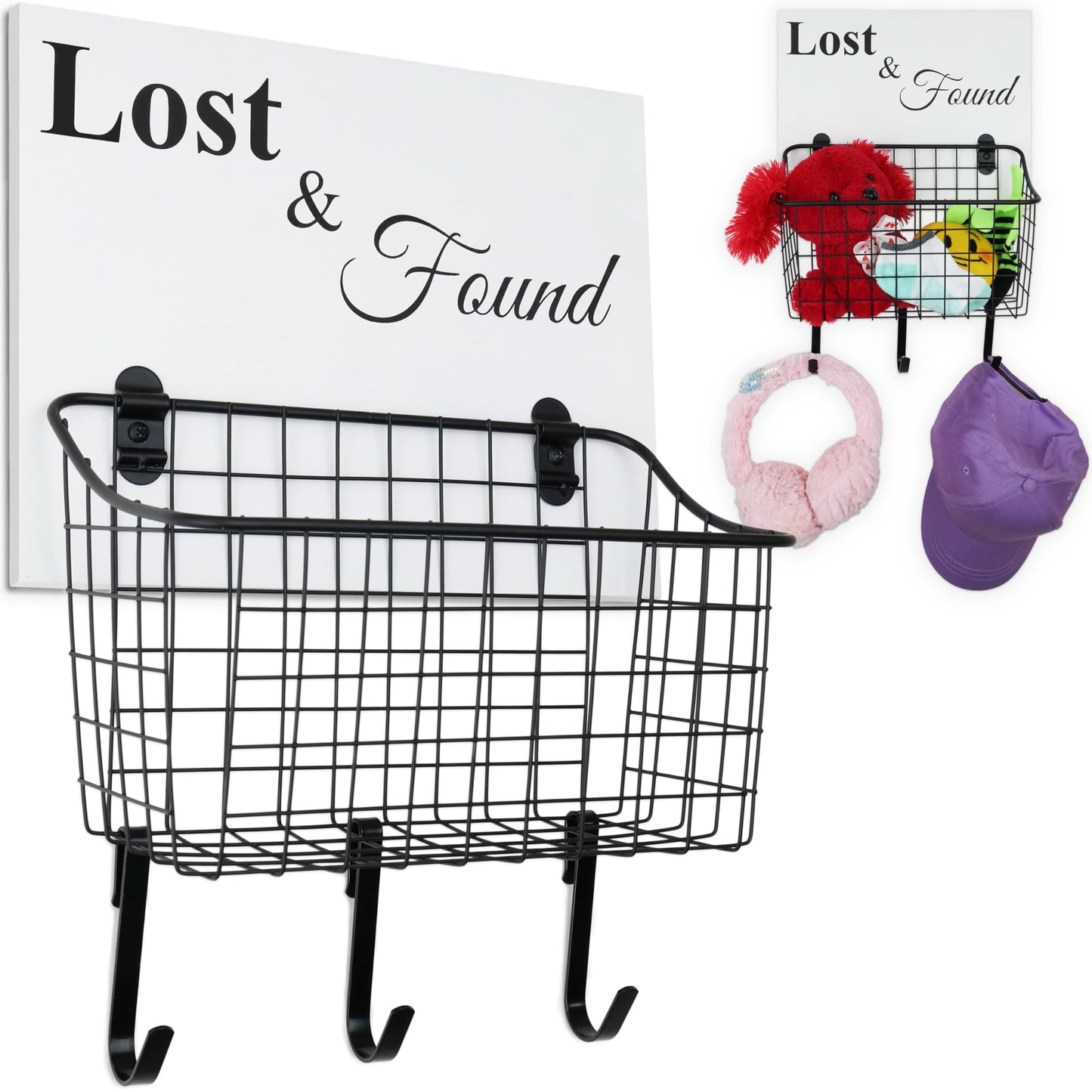 PriZoi Lost and Found Bin Basket - Ideal for a Preschool Classroom or Daycare | Farmhouse Classroom Decor - Lost Socks Basket For Laundry Room