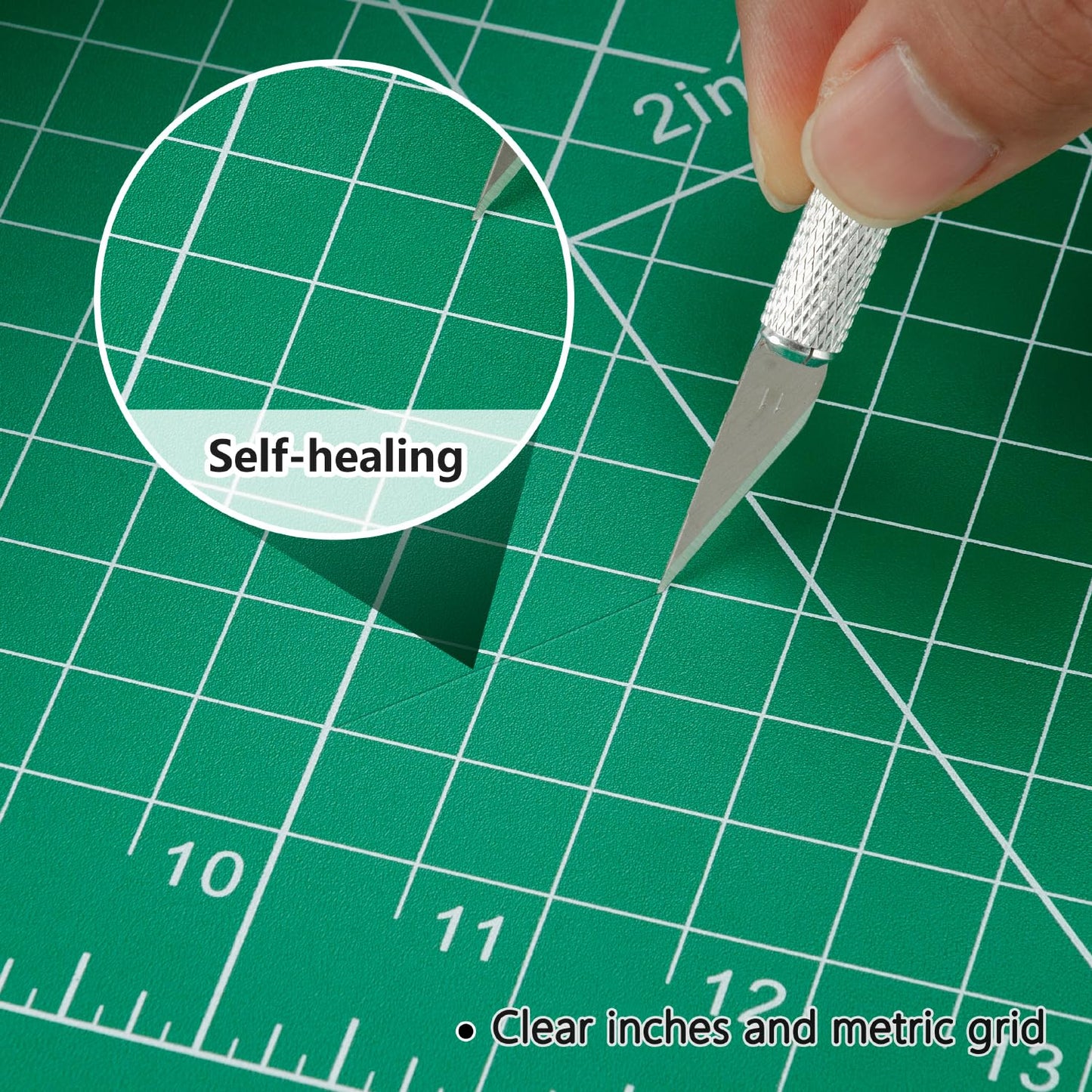WORKLION 18'' x 24'' Large Self Healing PVC Cutting Mat, Double Sided, Gridded Rotary Cutting Board for Craft, Fabric, Quilting, Sewing, Scrapbooking - Art Project…