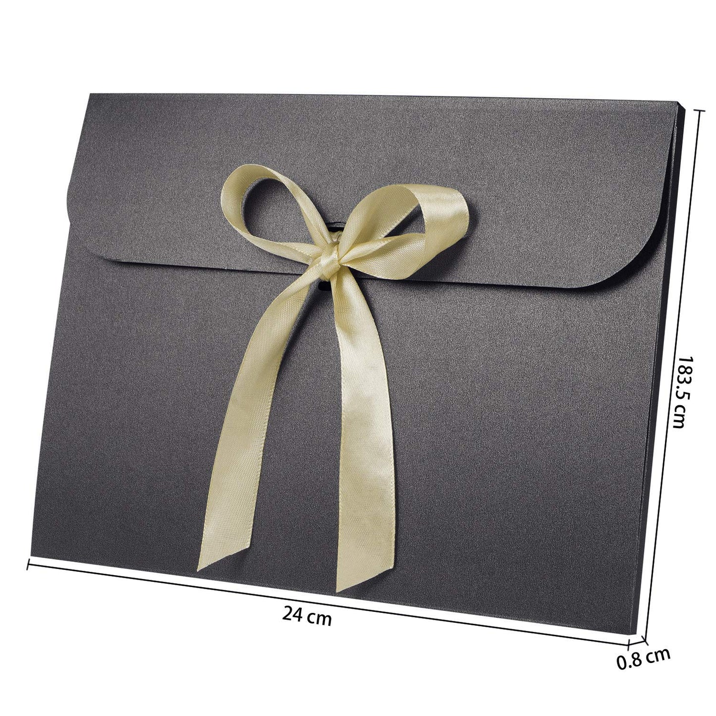 10pcs Paper Envelope Gift Bags with Ribbon Bowknot Holiday Envelope Party Gift Card Packaging Bag Wedding Presents Box for Underwear Silk Scarf Greeting Cards