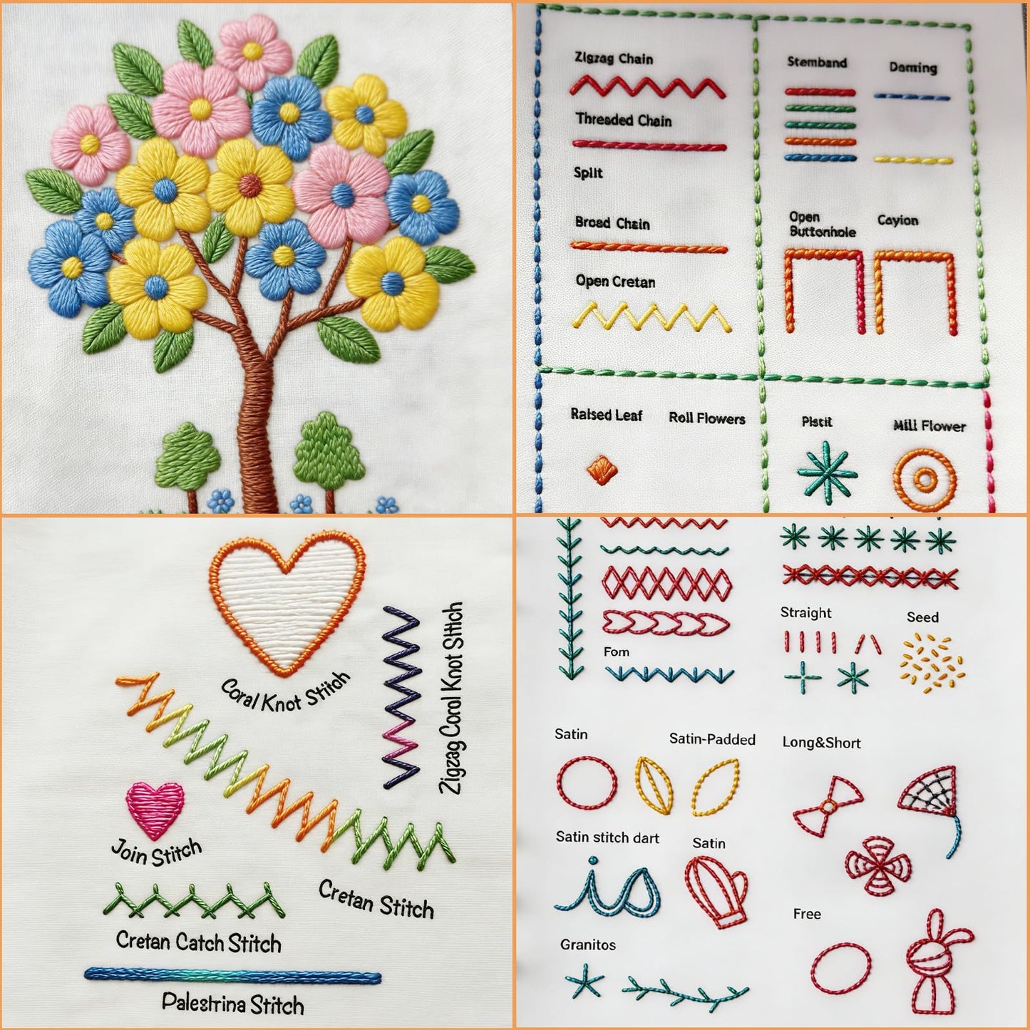 2026 New Embroidery Book Kit Embroidery Book Including a Complete Toolkit and Instructional Tutorial Embroidery Kit for Beginners and DIY Craft Lovers (1 Piece Set)