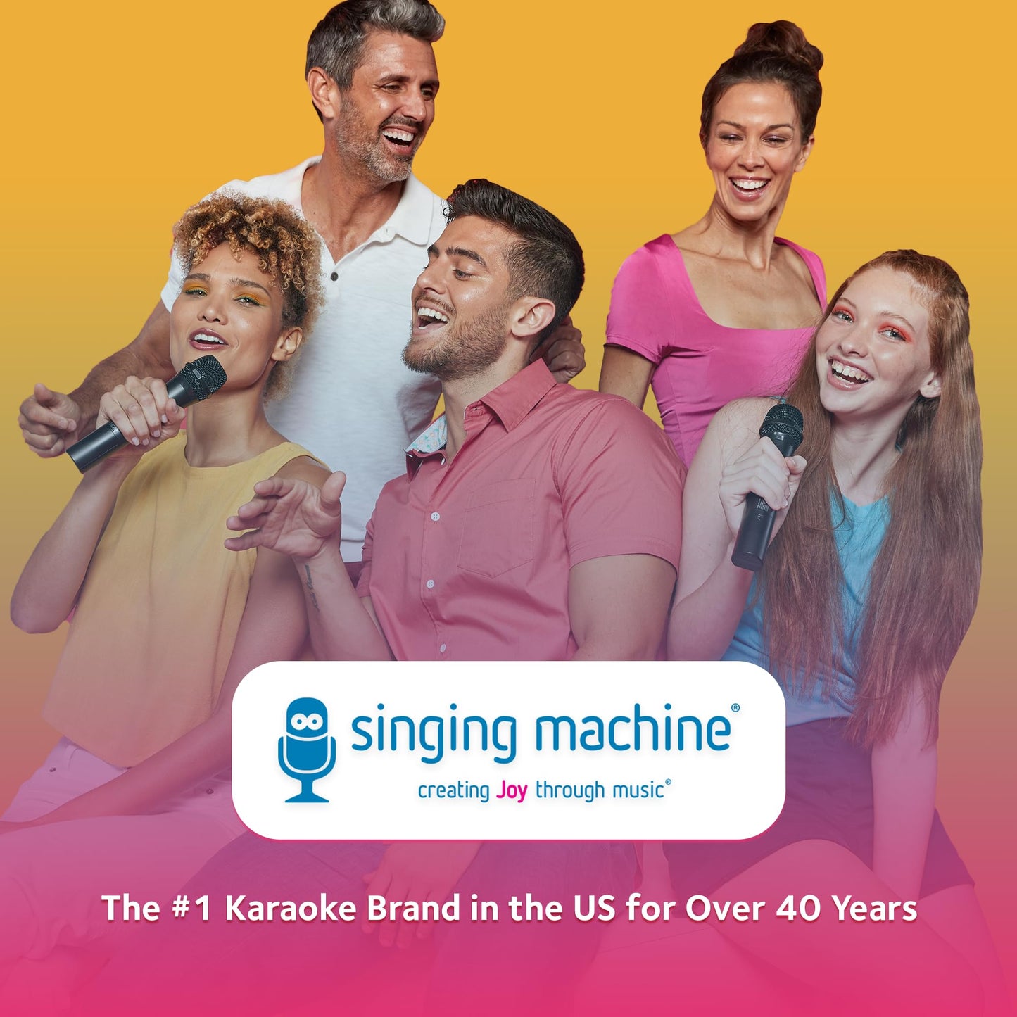 Singing Machine Portable Karaoke Machine for Kids, Plush Toy Backpack with Microphone - The Sing Along Crew, Uni Queen (White & Pink) - Built-In Karaoke Speaker with Songs, Sound Effects, & Recorder