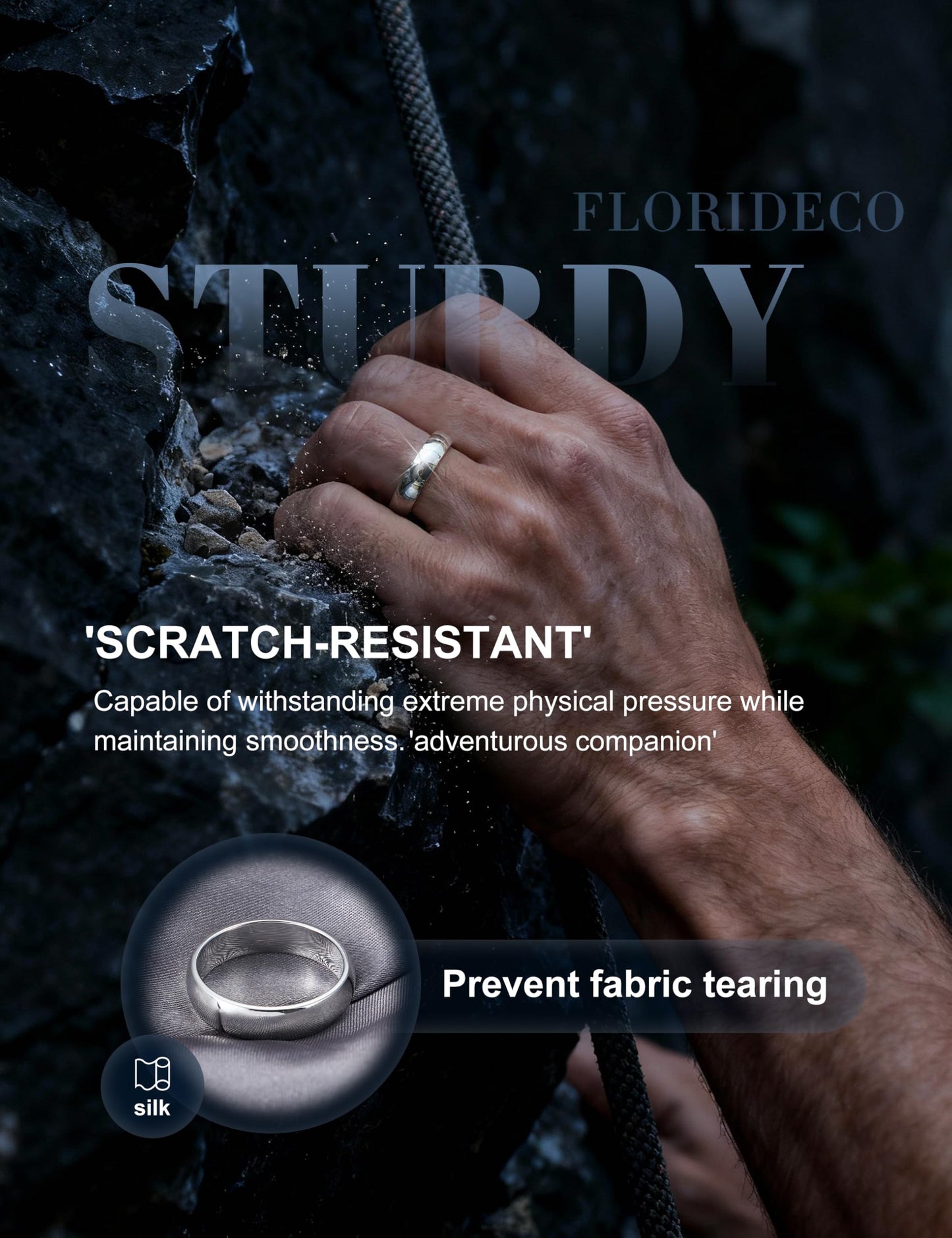 Florideco 5mm Stainless Steel Ring Wedding Bands for Women Mens Ring Wedding Band Plain Dome High Polished Size 6