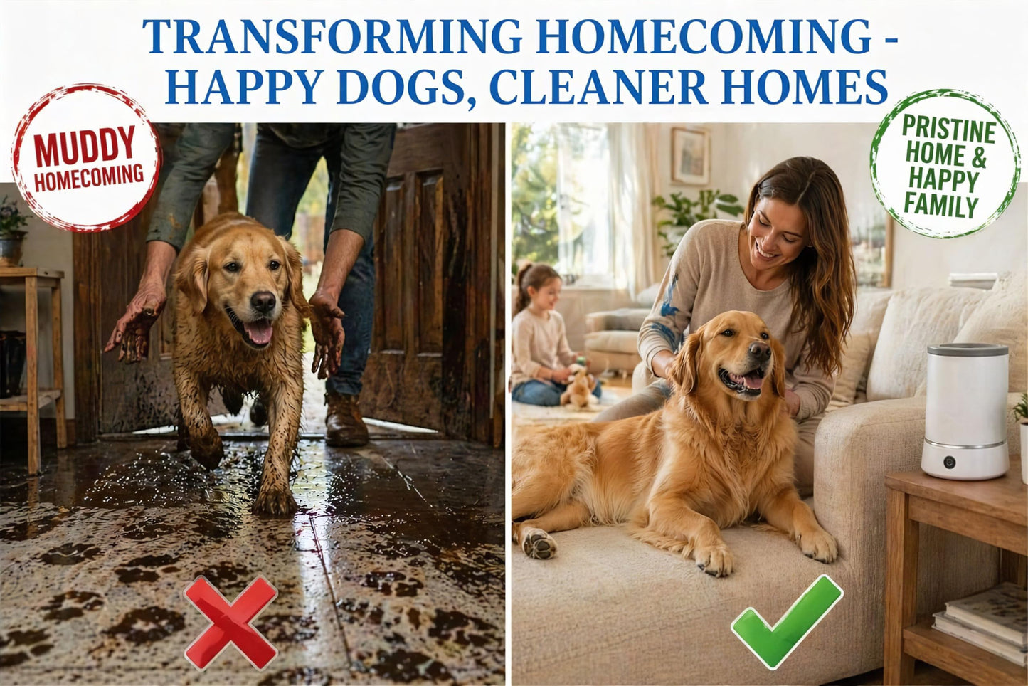 Ultimate 3-in-1 Dog Paw Cleaning Kit - Portable Silicone Paw Washer, XL Microfiber Towel & Self-Cleaning Grooming Brush - Complete Set for Small & Medium Pets