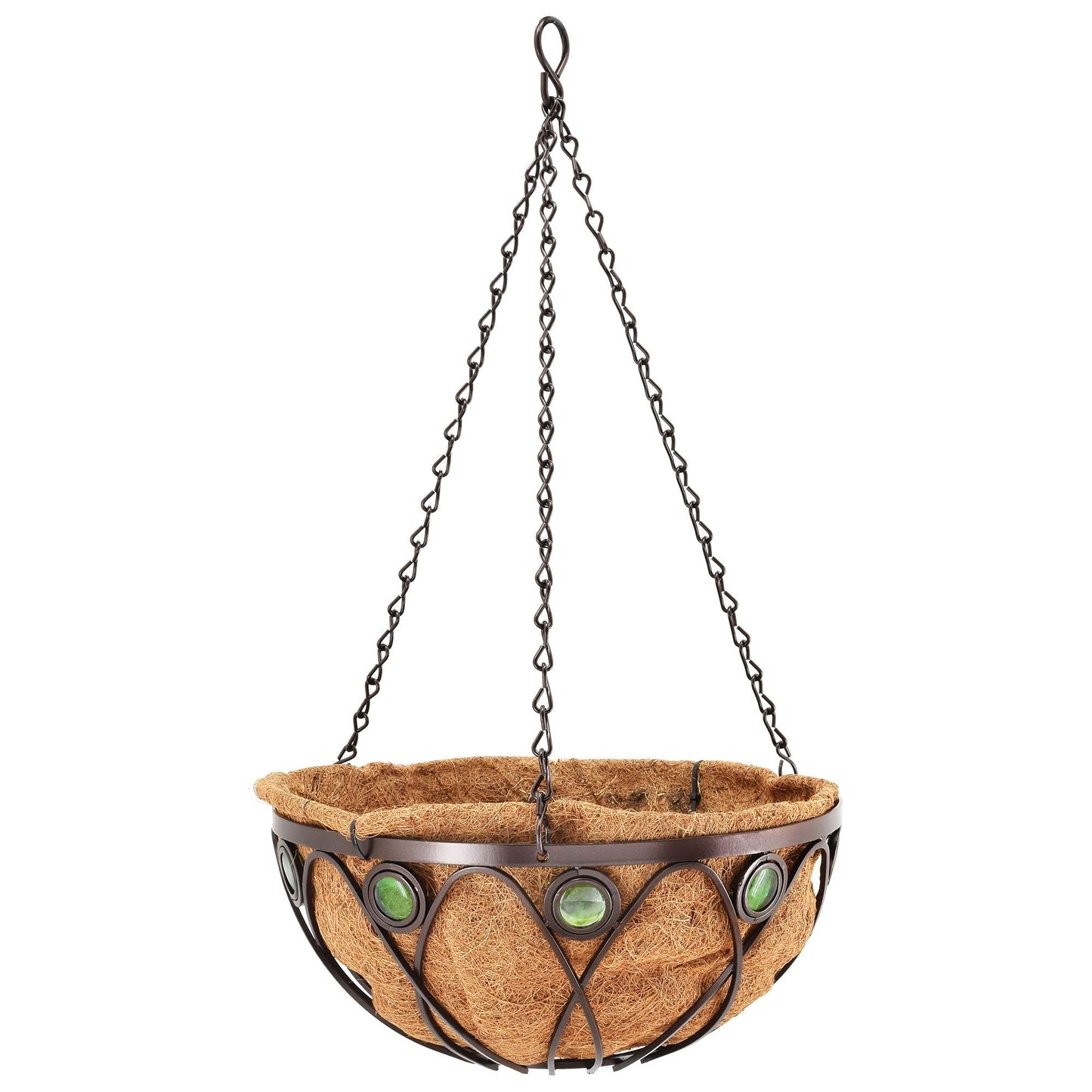 Arcadia CB02 Emerald Series Round Hanging Basket Planters, 16-Inch