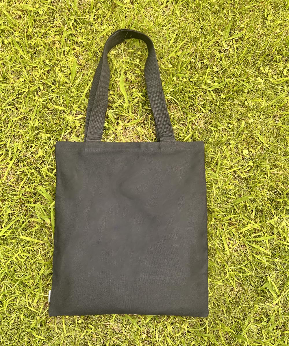 Augbunny 12OZ 100% Cotton Canvas Reusable Grocery Shopping Bags Plain Bag to Decorate Crafts DIY, Multi Purpose Tote Bag