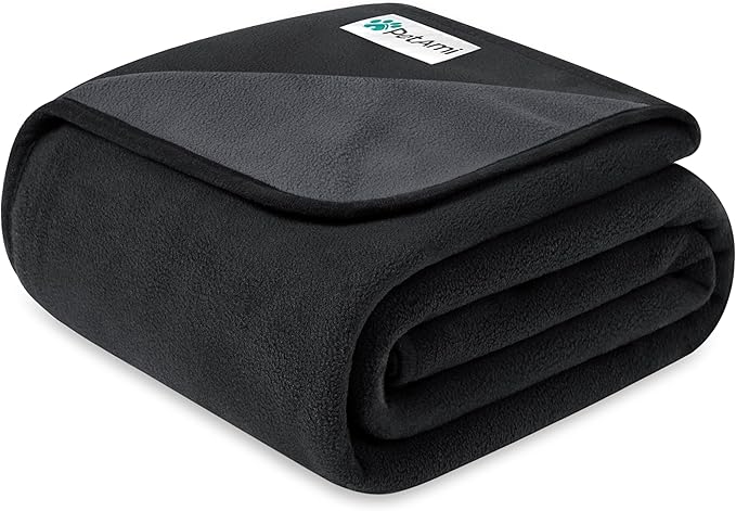 PetAmi Waterproof Dog Blanket, Leakproof Pee Proof Cat Blanket, 29x40 Gray