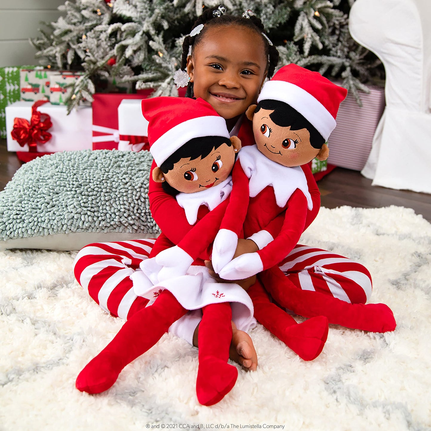The Elf on the Shelf Hugable- 27-inch Scout Elf Plush Toys - Lovable Stuffed Brown Eyed Girl Elf Plush