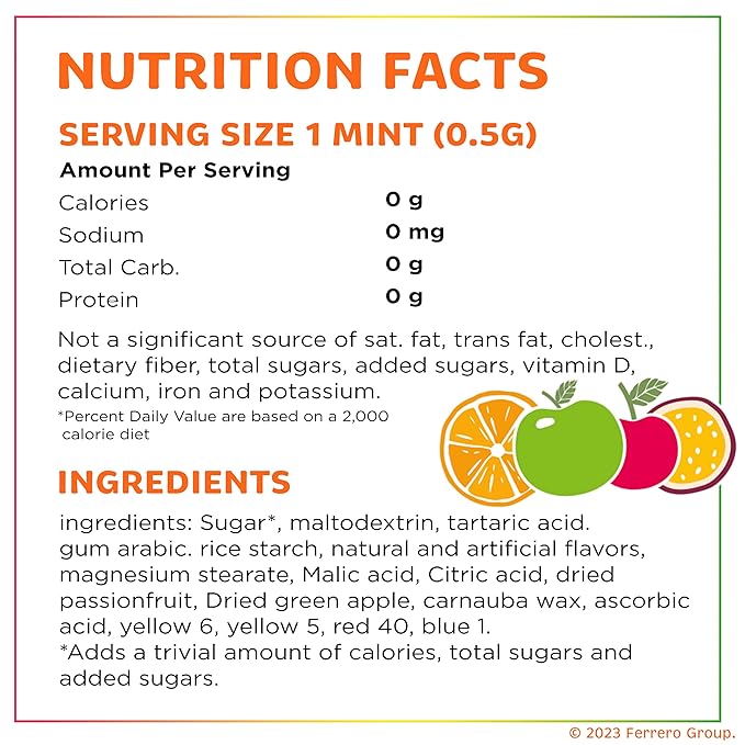 Tic Tac Bulk Resealable Refill Bag, Fruit Adventure Mints, On-The-Go Refreshment, Includes Empty Refillable Pack, 17.2 oz