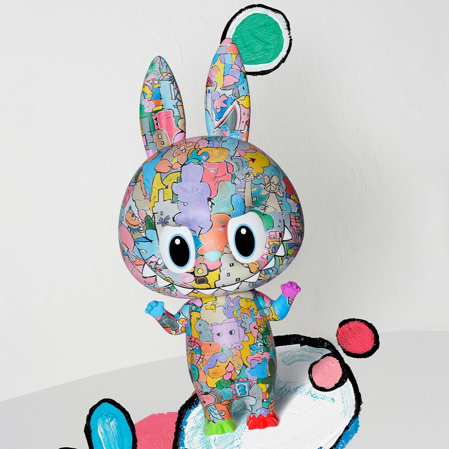 POP MART MEGA LABUBU 400% Tenth Anniversary, 13.78 inches Height, Toys for Modern Home Decor, Collectible Toy Set for Desk Accessories