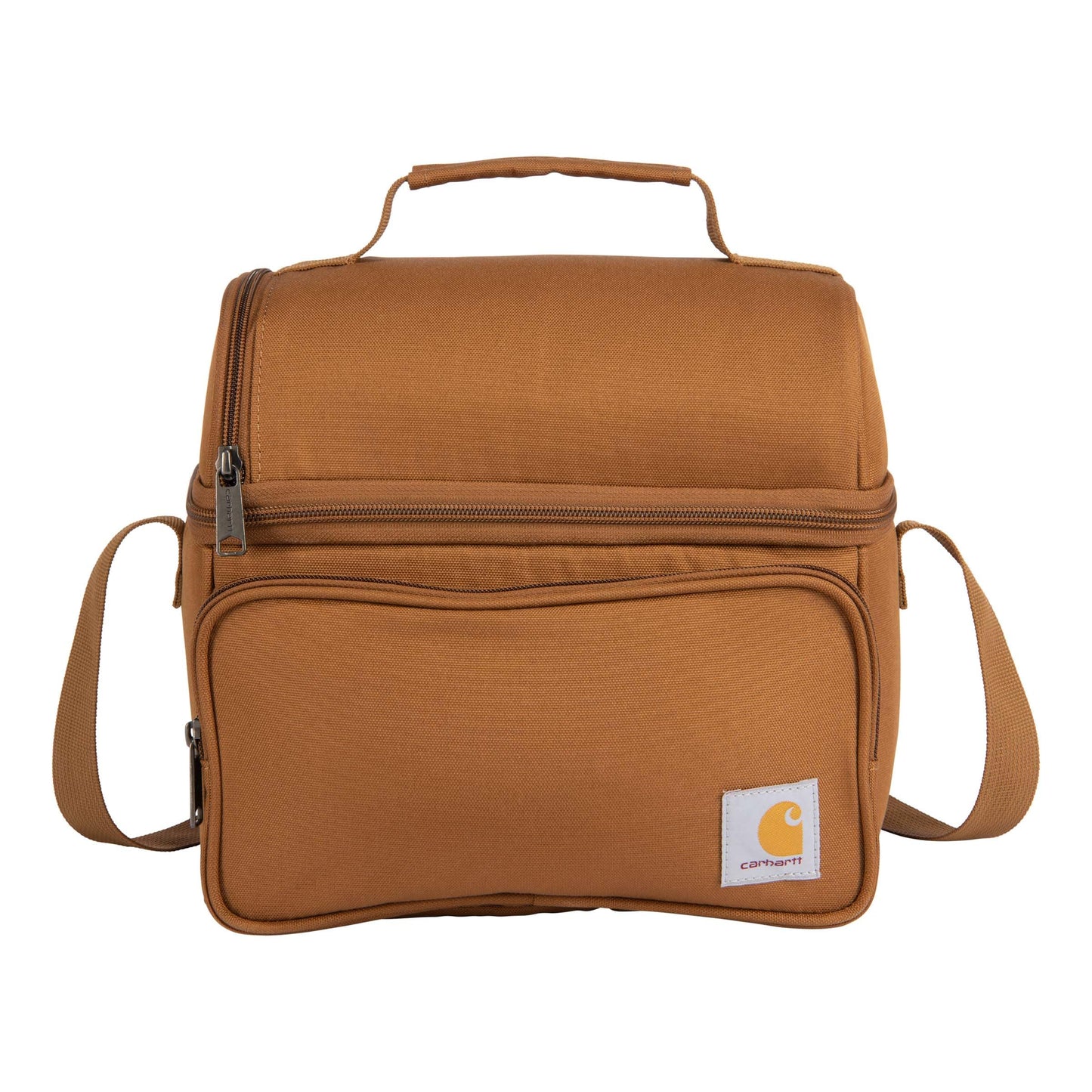 Carhartt Camping Cooler, Worksite Lunchbox, Soft Shell Cooler for Construction Sites, Work and Everyday Use Cooler, Brown