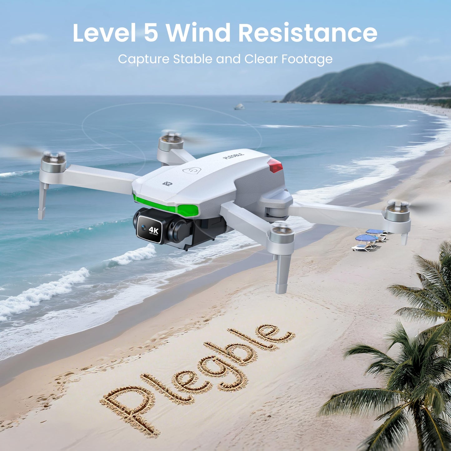 Drone with EIS 4K Camera for Adults, GPS Drone with 5.0" Screen on Controller, 70 Mins Flight, Long Range Transmission, AI Track&Orbit Mode, Follow Me, Auto Return, Lightweight and Foldable RC Drones for Beginner Toy Gifts, Under 249g