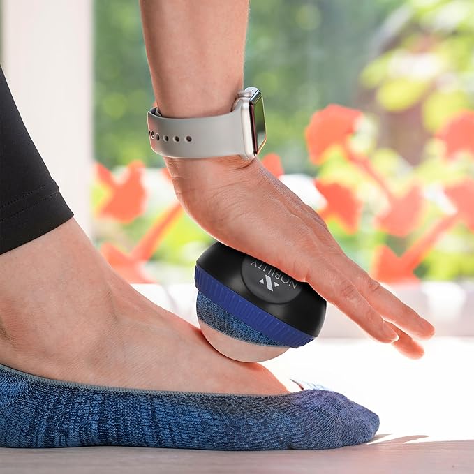 Nobility Massage Ball Roller– Ice Cold and Hot for Deep Tissue and Sore Muscle Relief of Stiffness and Stress, Body, Neck, Back, Foot, Plantar (Blue)