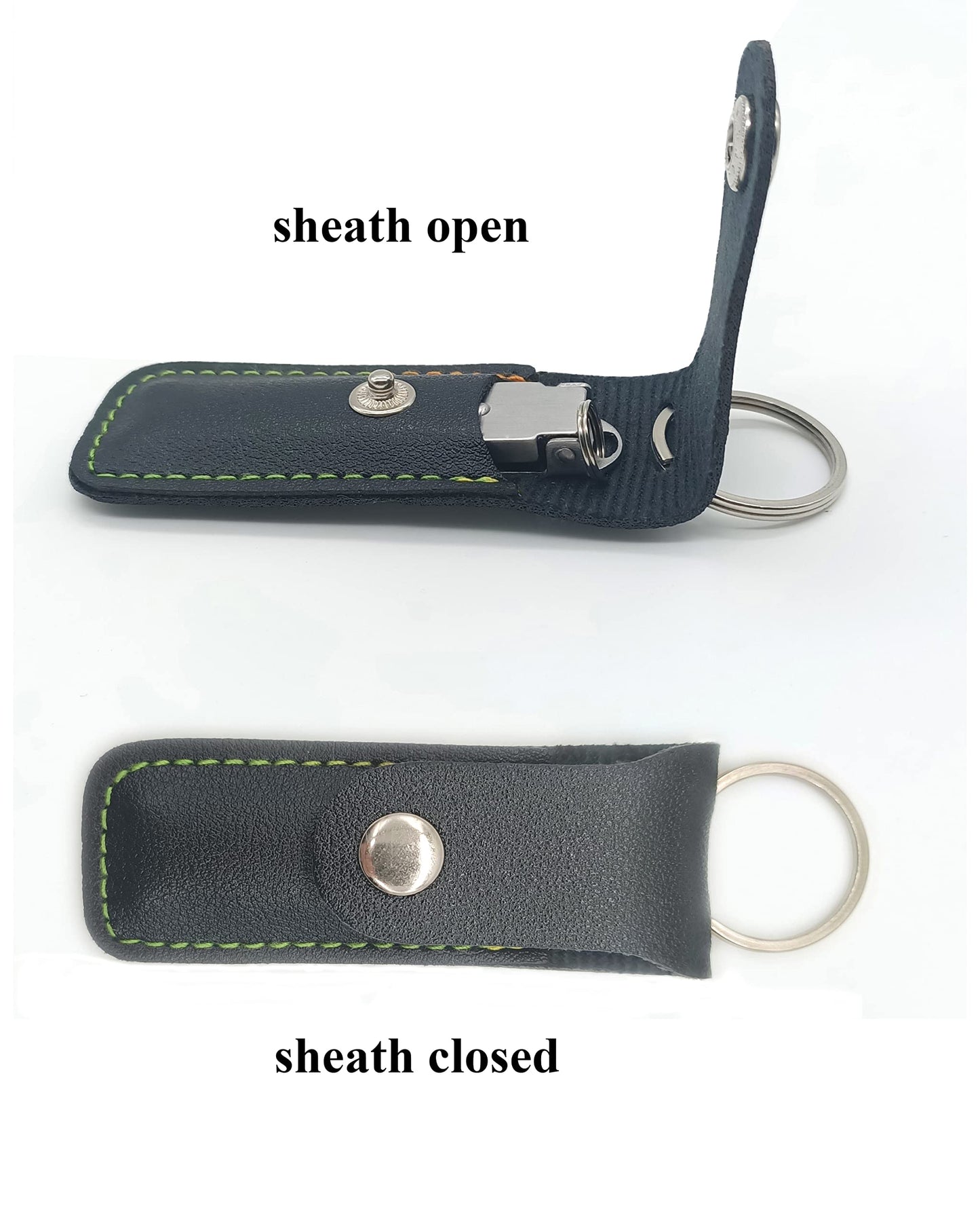 Ginalaia Stainless Steel Portable Nail Cutter，German Keychain Nail Clipper with File for Man and Women, Ultra Thin Flat Nail Clipper Perfect Use for Traveling、 Home 、 Office (Small, 2)