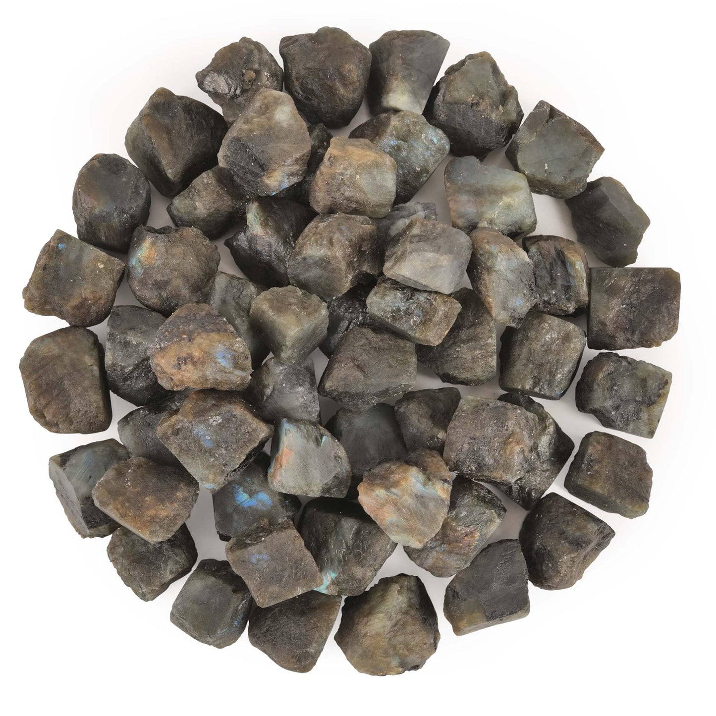 Labradorite Crystal, Healing Crystals and Healing Stones, Raw Crystals, Gem Stones Rocks for Tumbling, Raw Gemstones (1 Lb)