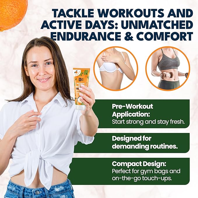Violet Vibes Deodorant Cream for Women | Hypoallergenic & Gentle On Skin | Noni Leaf Extract, Aluminum-Free, Sensitive Skin, Fresh Odor Control for Whole Body 100mL (3.4 fl oz.) (Tangerine)